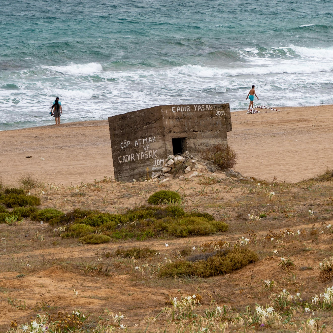 Sahilköy dunes: First World War bunker