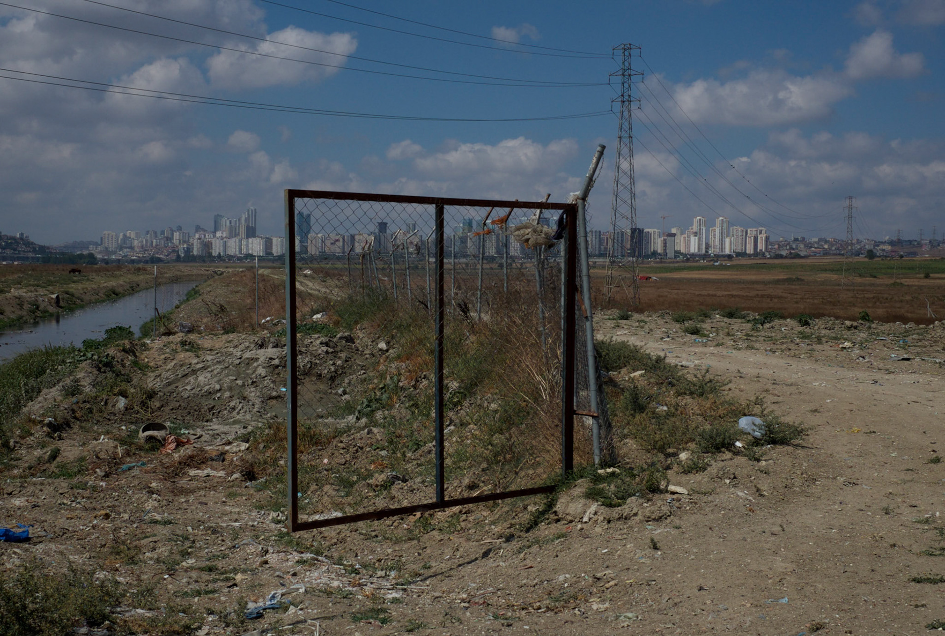 between Istanbul University's veterinary farm &amp; the agricultural faculty: looking north along the Hadımdere towards Bahçeşehir