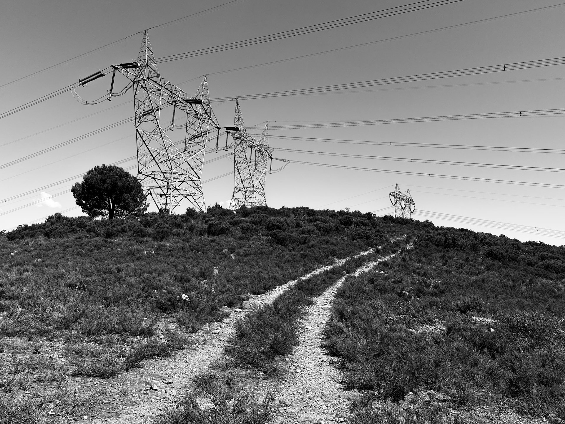 Zirve hills and viewpoints: pylons