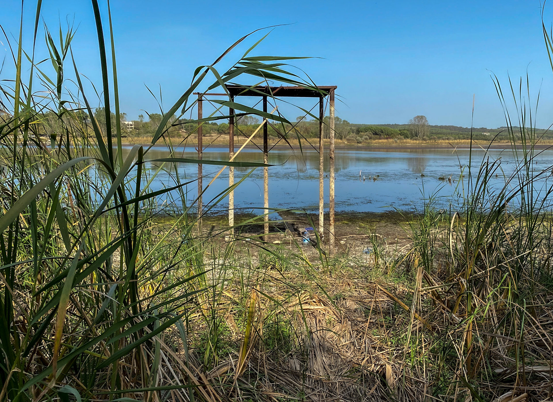 Trikos mudflats: wooden platform