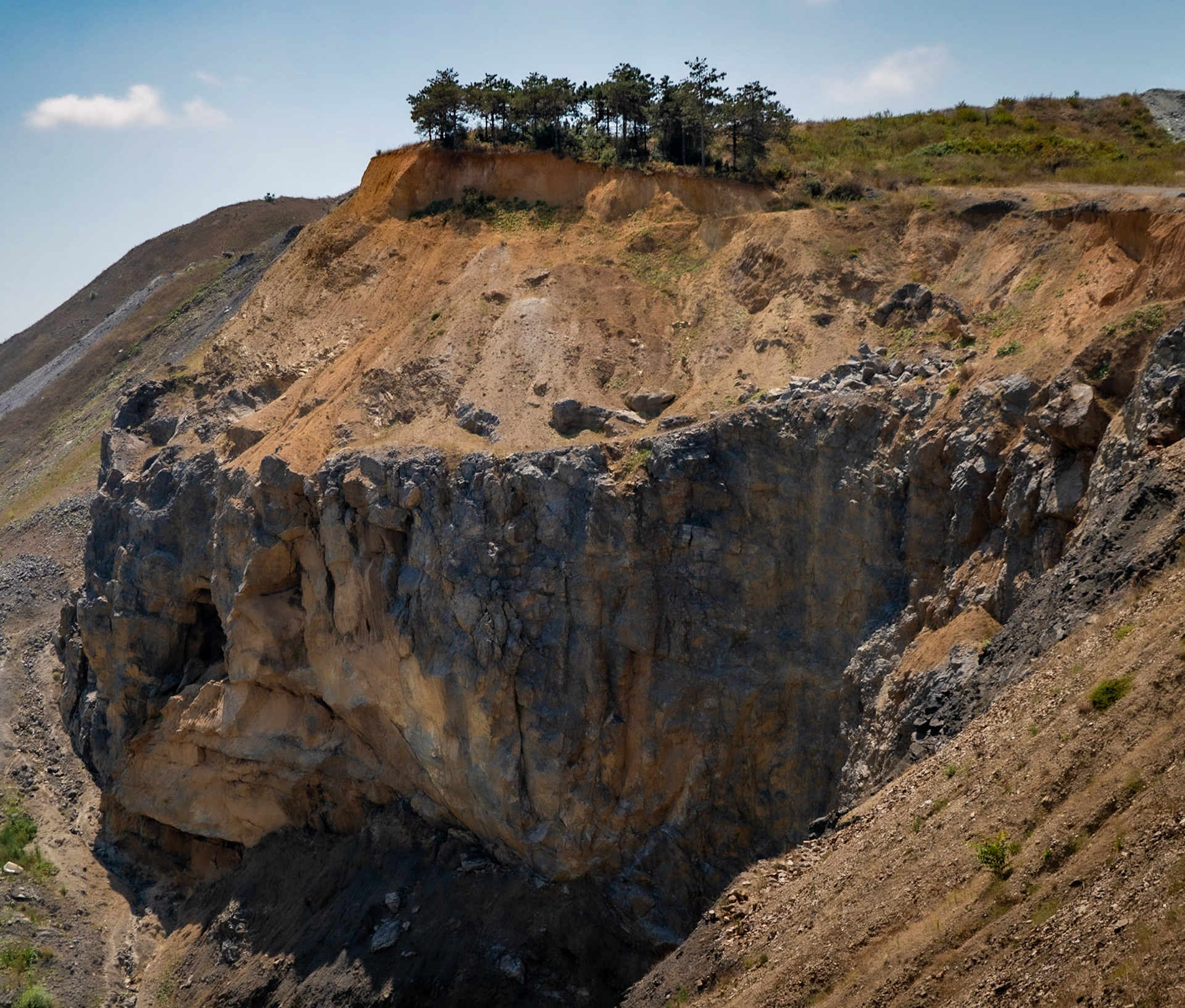 Cebeci: southern opencast mines - tree island