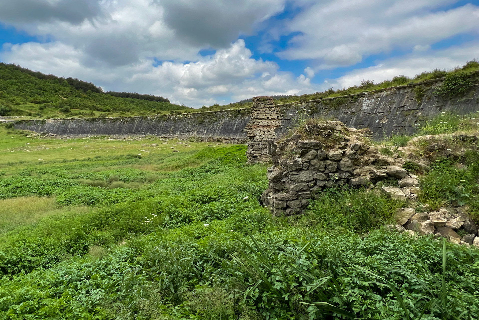 Şamlar Ottoman dam: from the south
