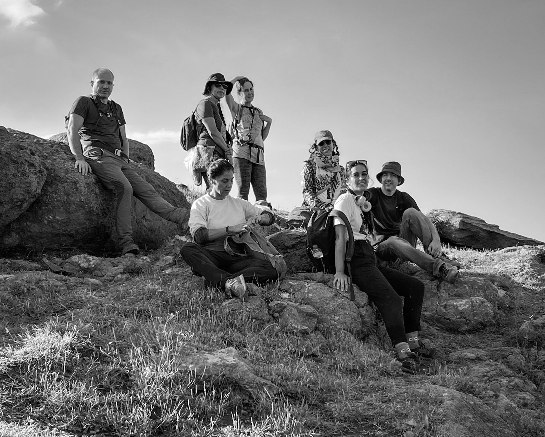 heading west along the line of the Black Sea: resting on the top of a headland