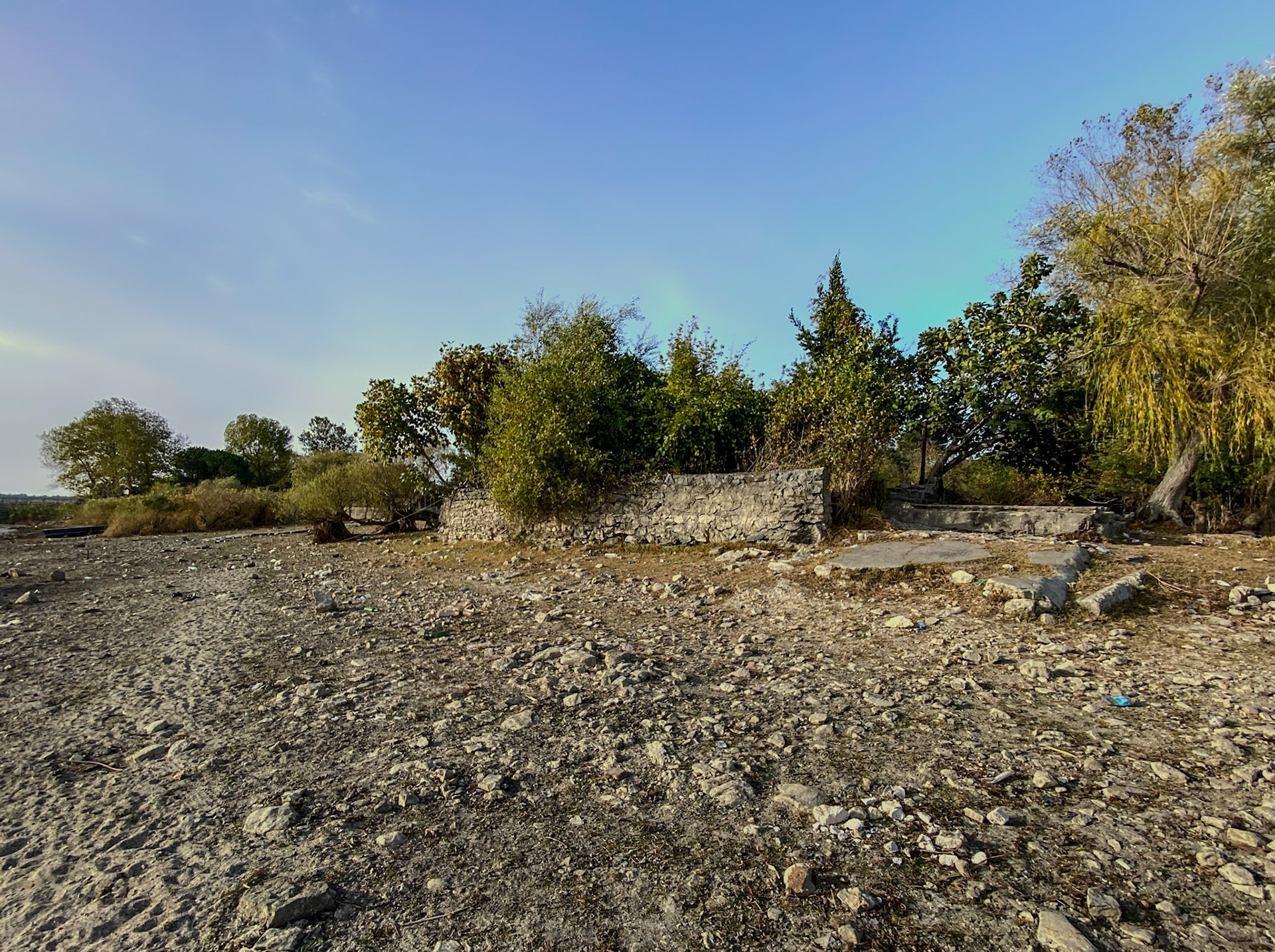 Trikos promontory: wall (we're not sure if this is part of the old wall or not)