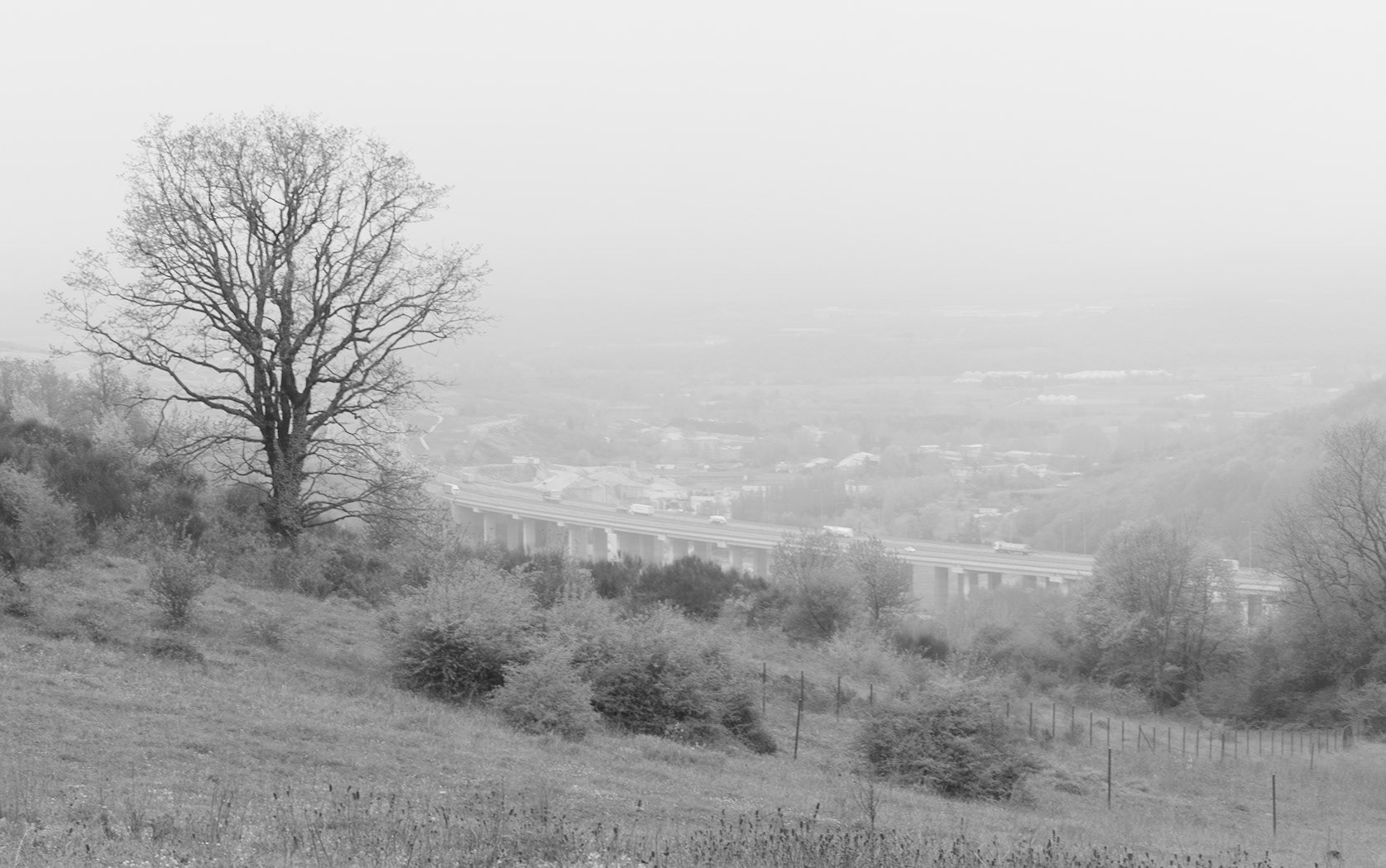 between Bozhane and Kılıçlı Köyü: motorway view