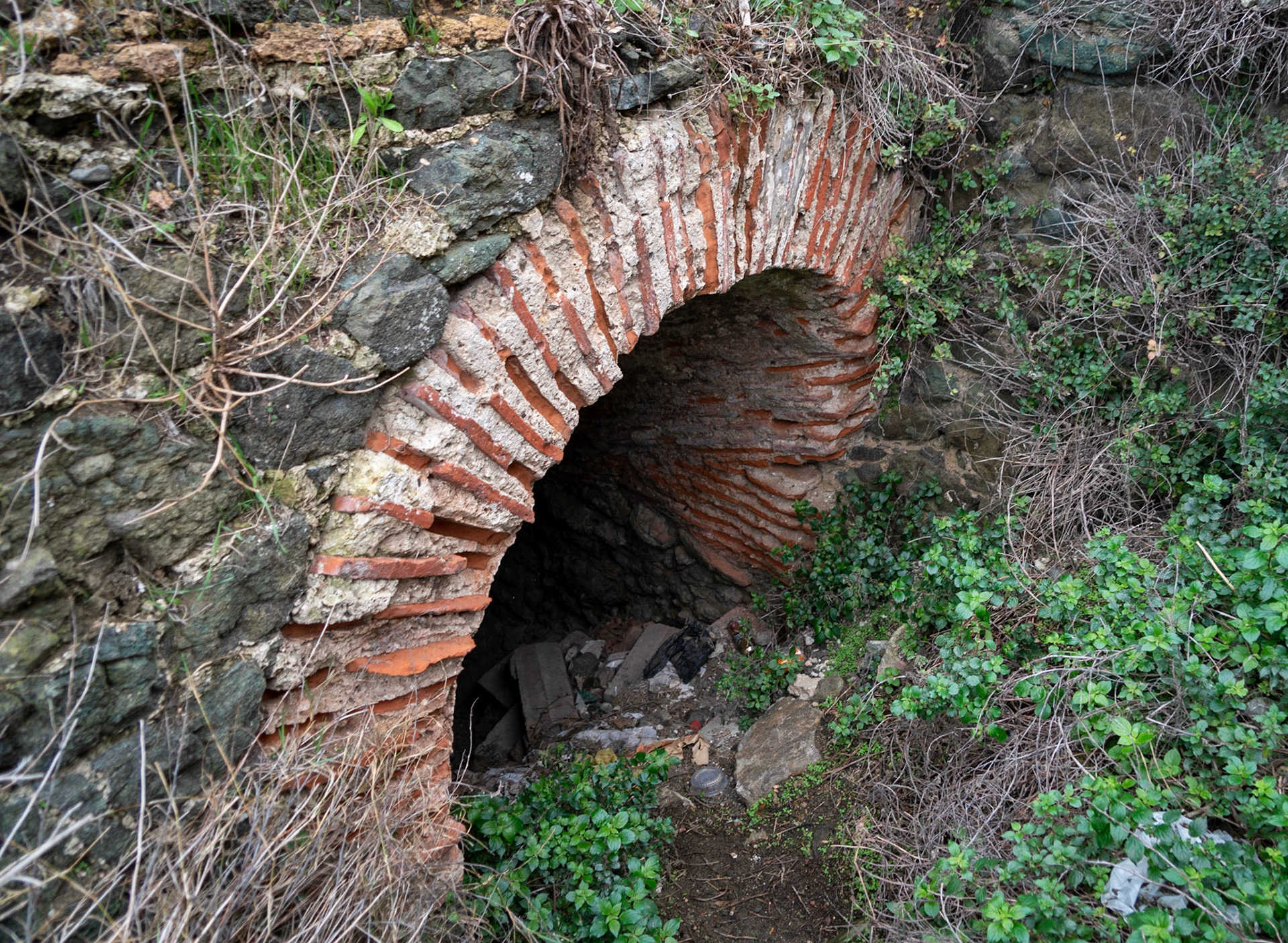 Poyraz: old entrance to underground fortifications