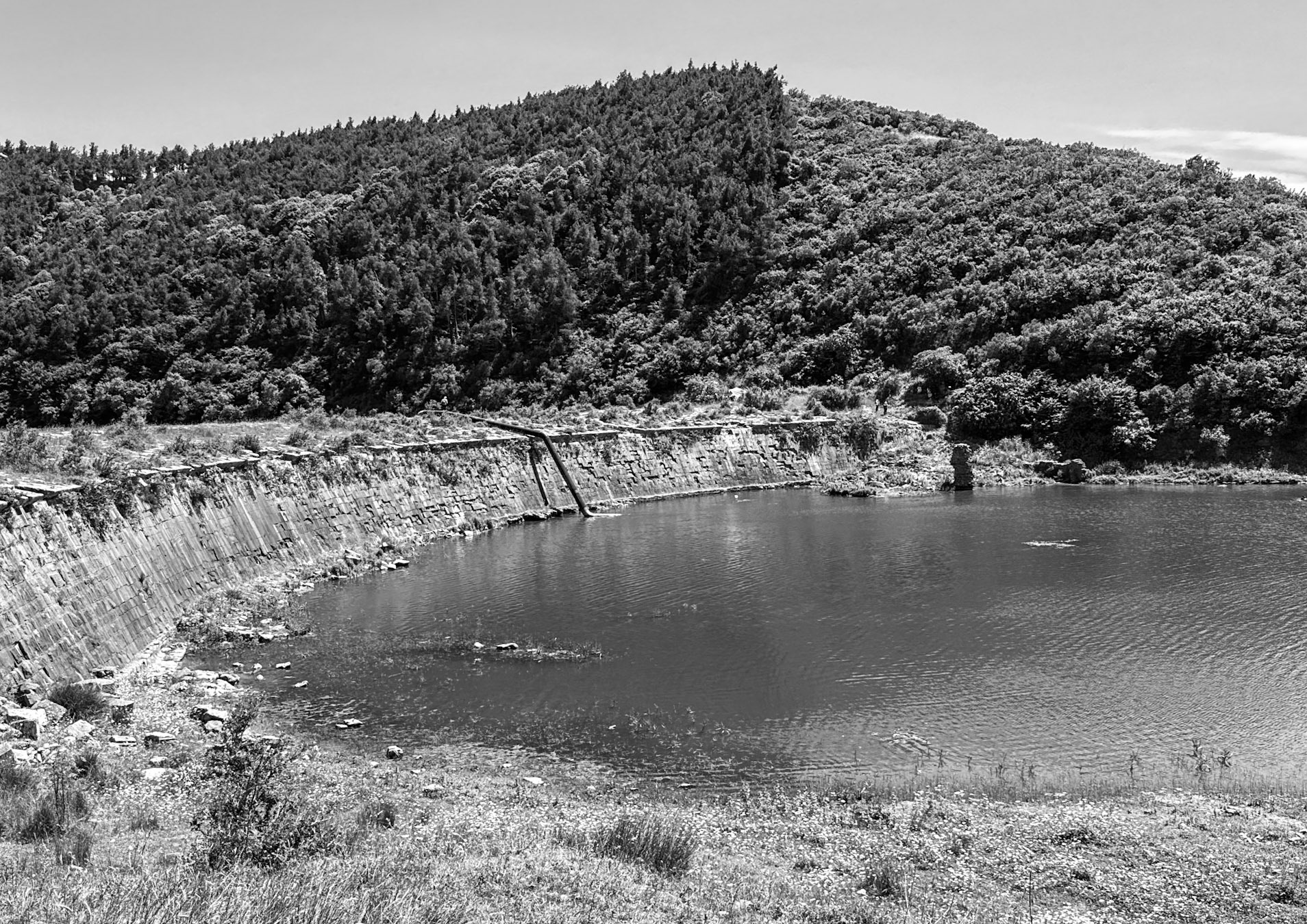 Şamlar Ottoman dam: view from the north