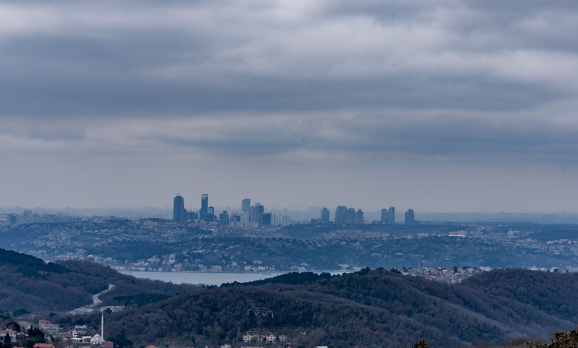 Örnekköy viewpoint: Maslak view