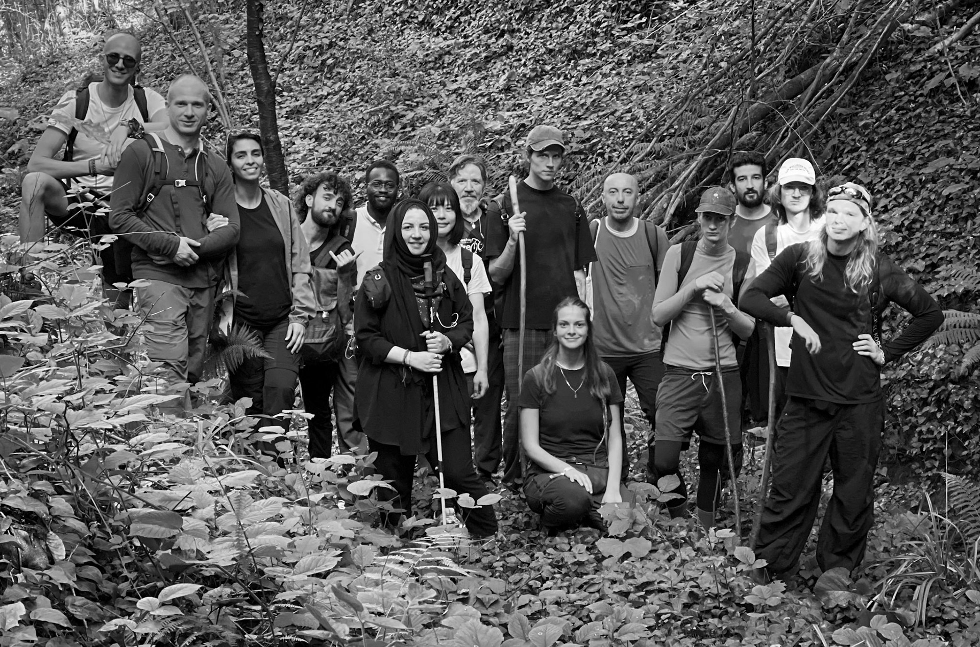 A Deǧirmen tributary streamwalk: hikers