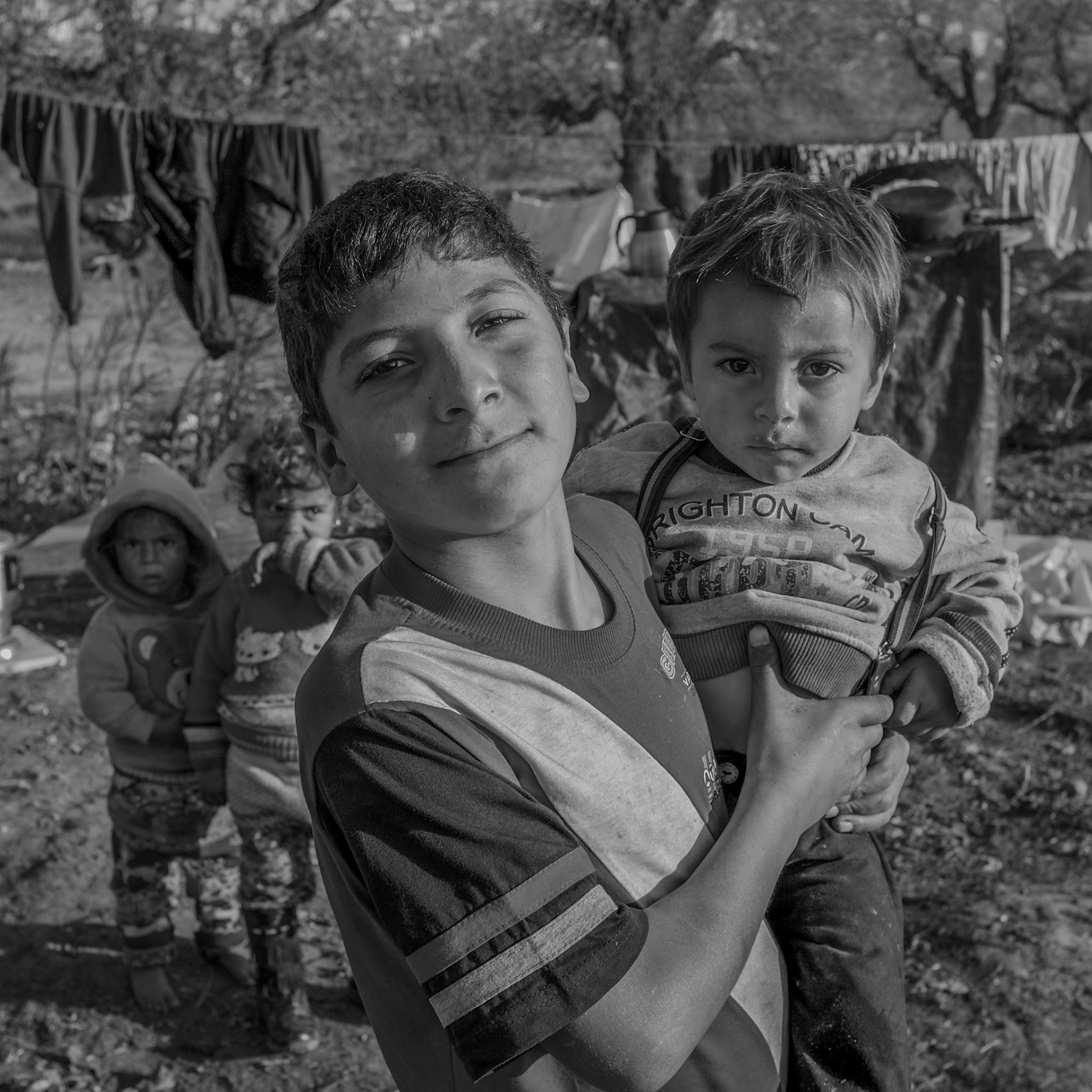 southwest of Altınşehir: Roma kids in the camp (as was) on the other side of the railway line