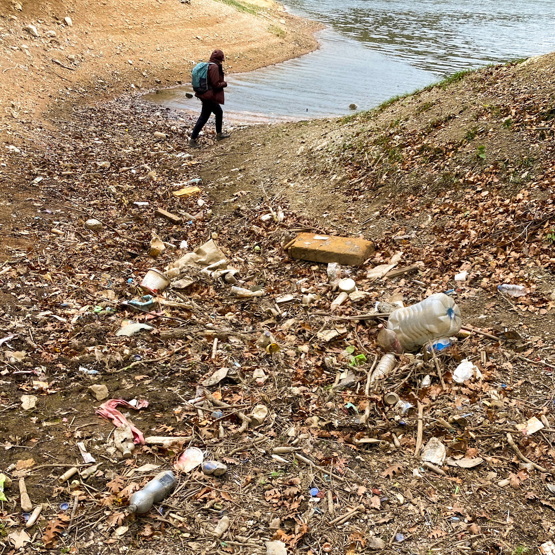 Ömerli reservoir: flotsam