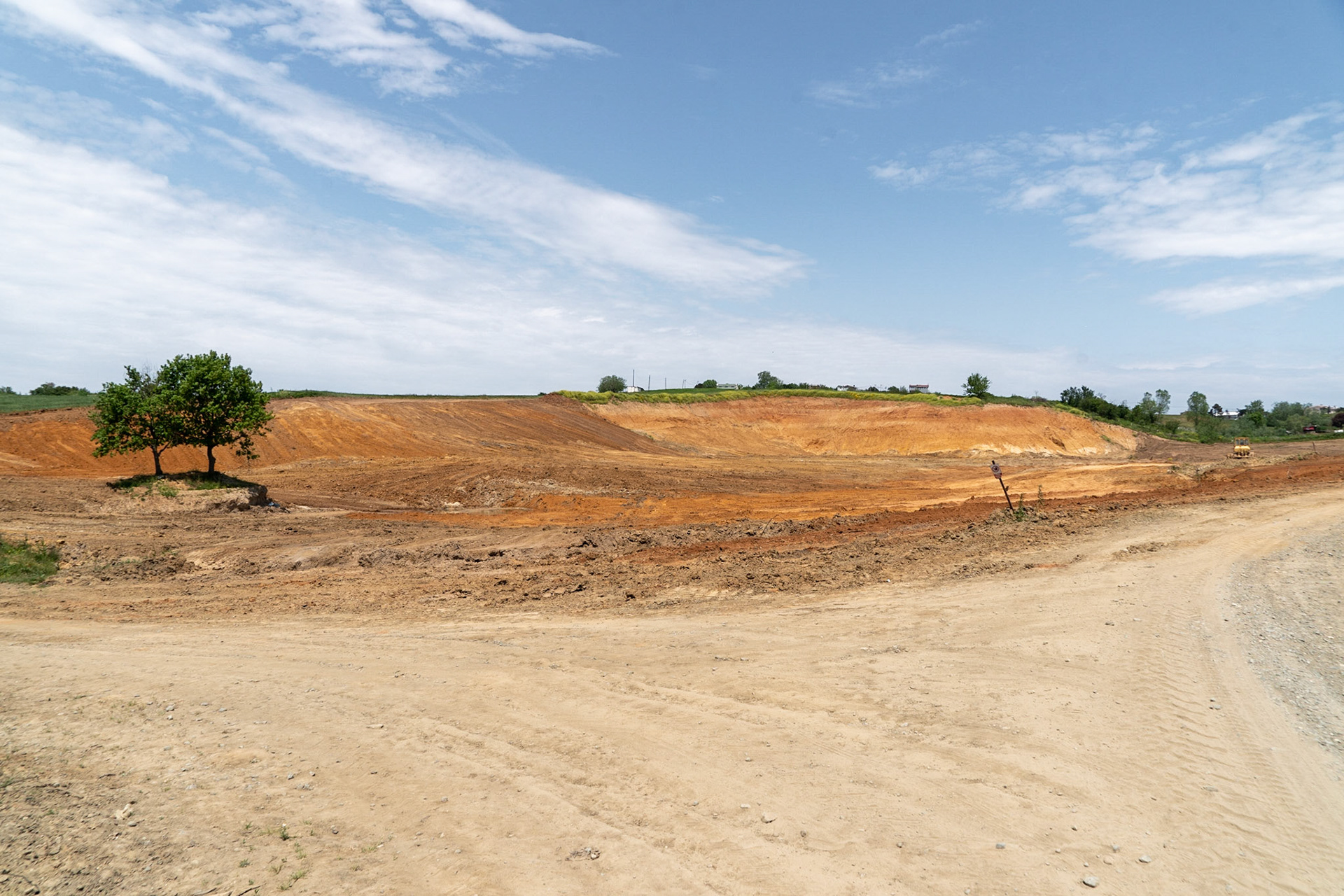 Yeniköy: recently-opened sand quarry