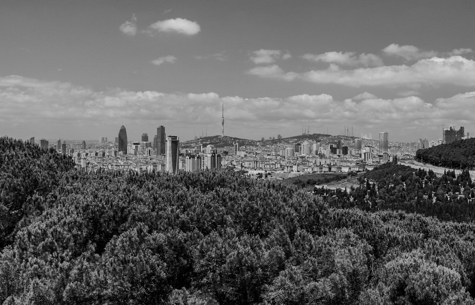 Süreyya Paşa park: view west