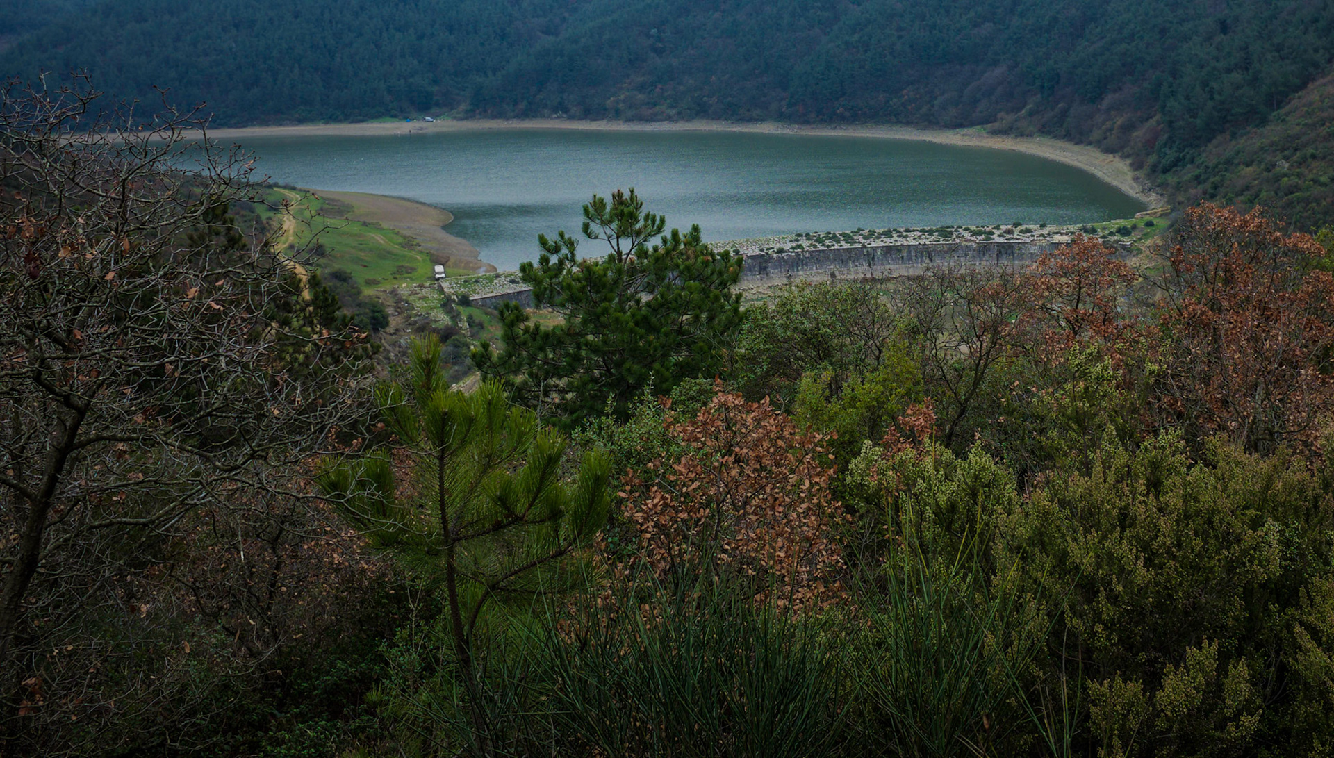 Şamlar Ottoman dam: the upper reservoir