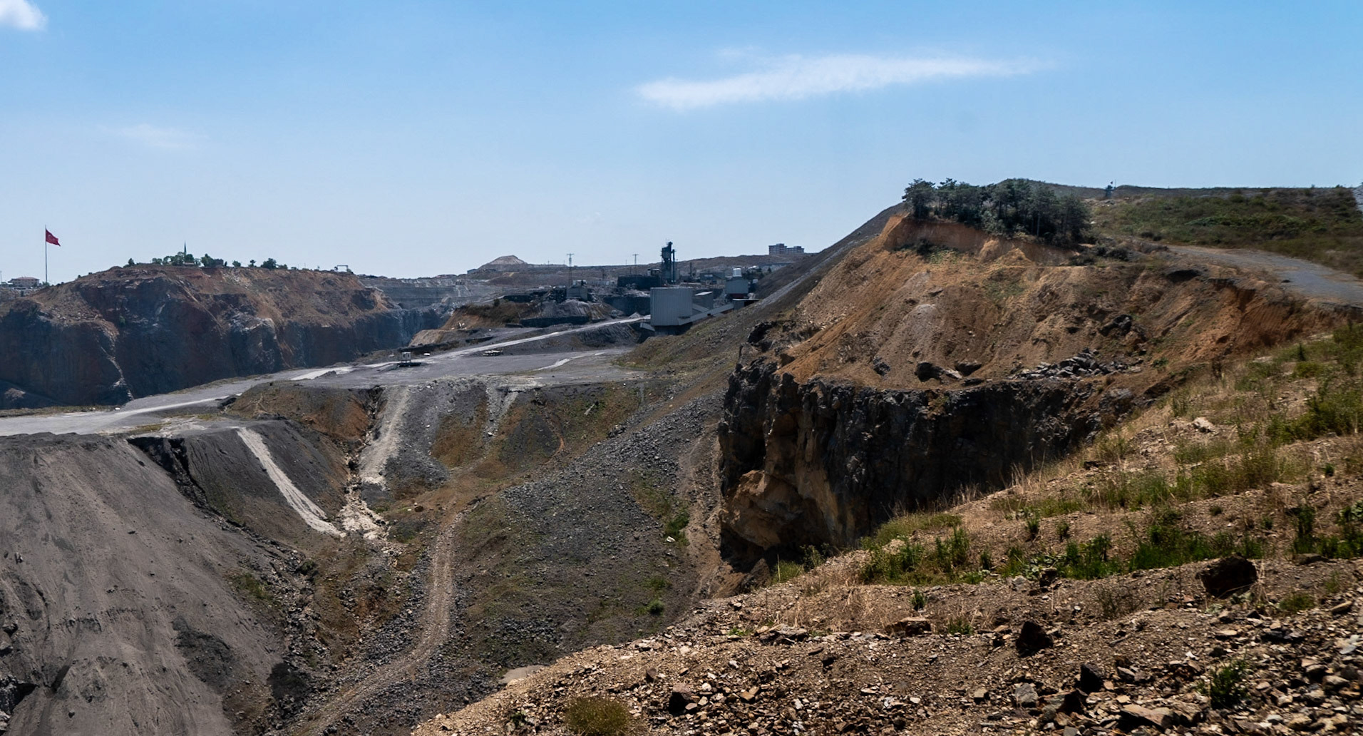 Cebeci: southern opencast mines - tree island