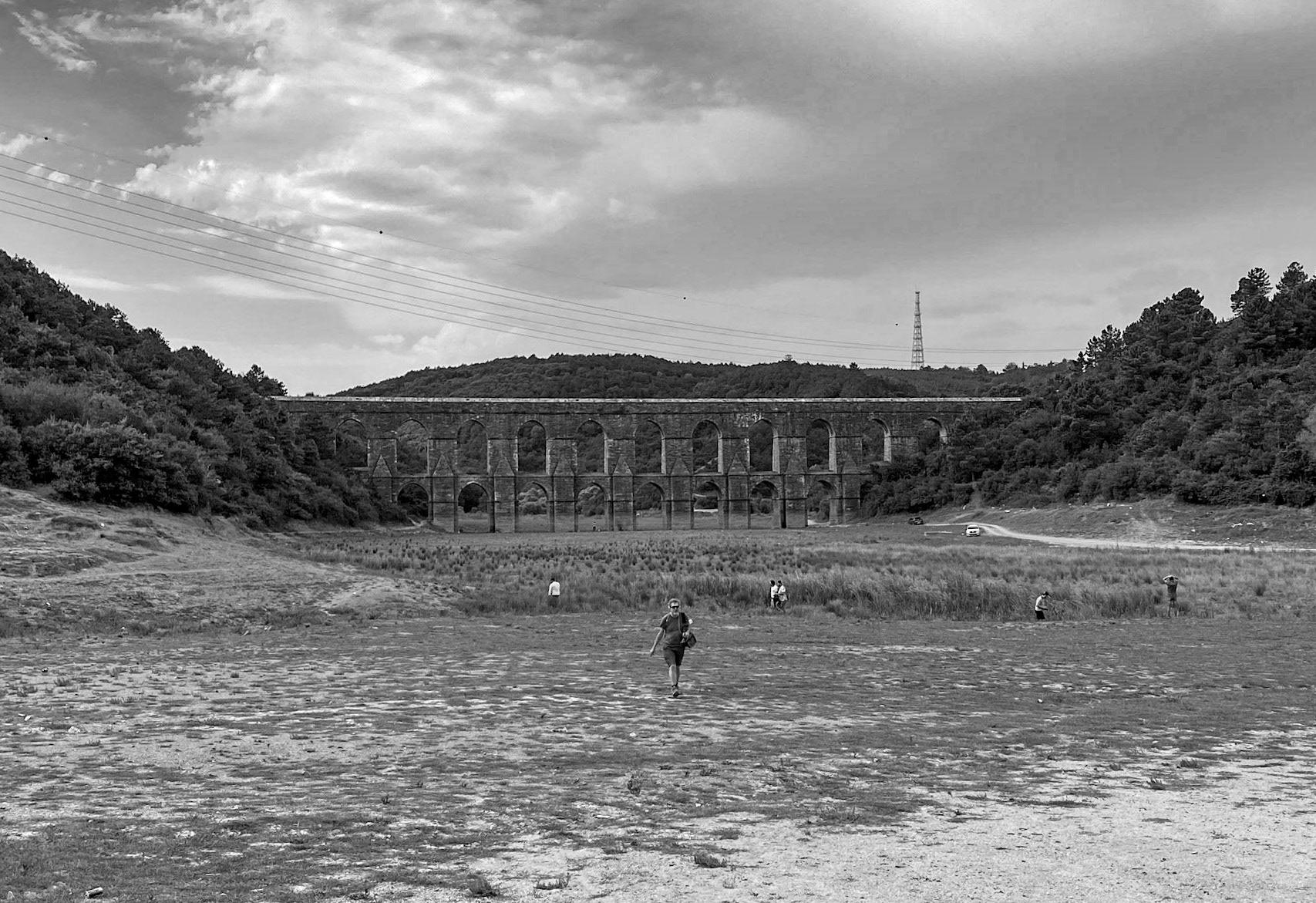 Güzelce aqueduct: from the east
