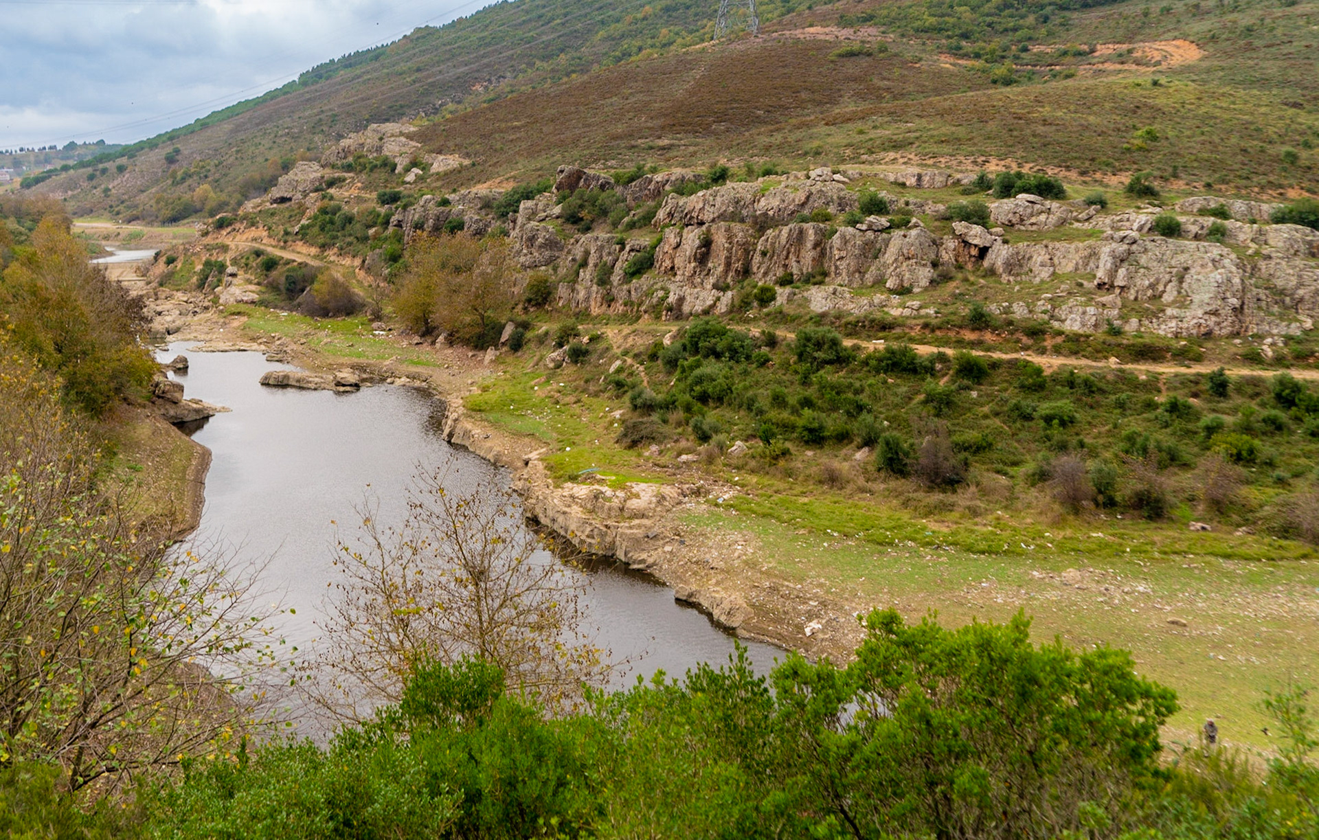 Paşaköy gorge: view looking west