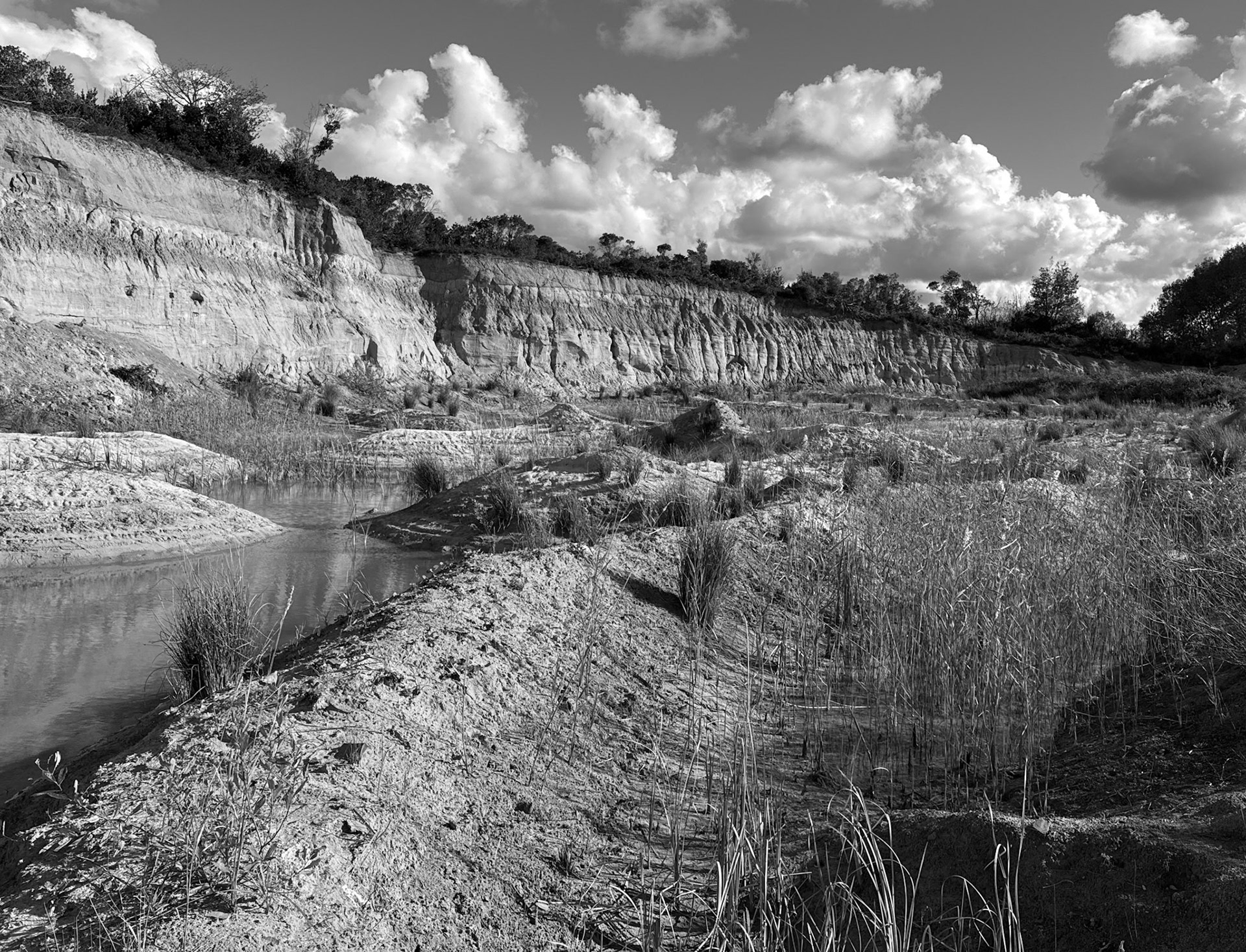 Alacalı sand quarry: the currently abandoned part