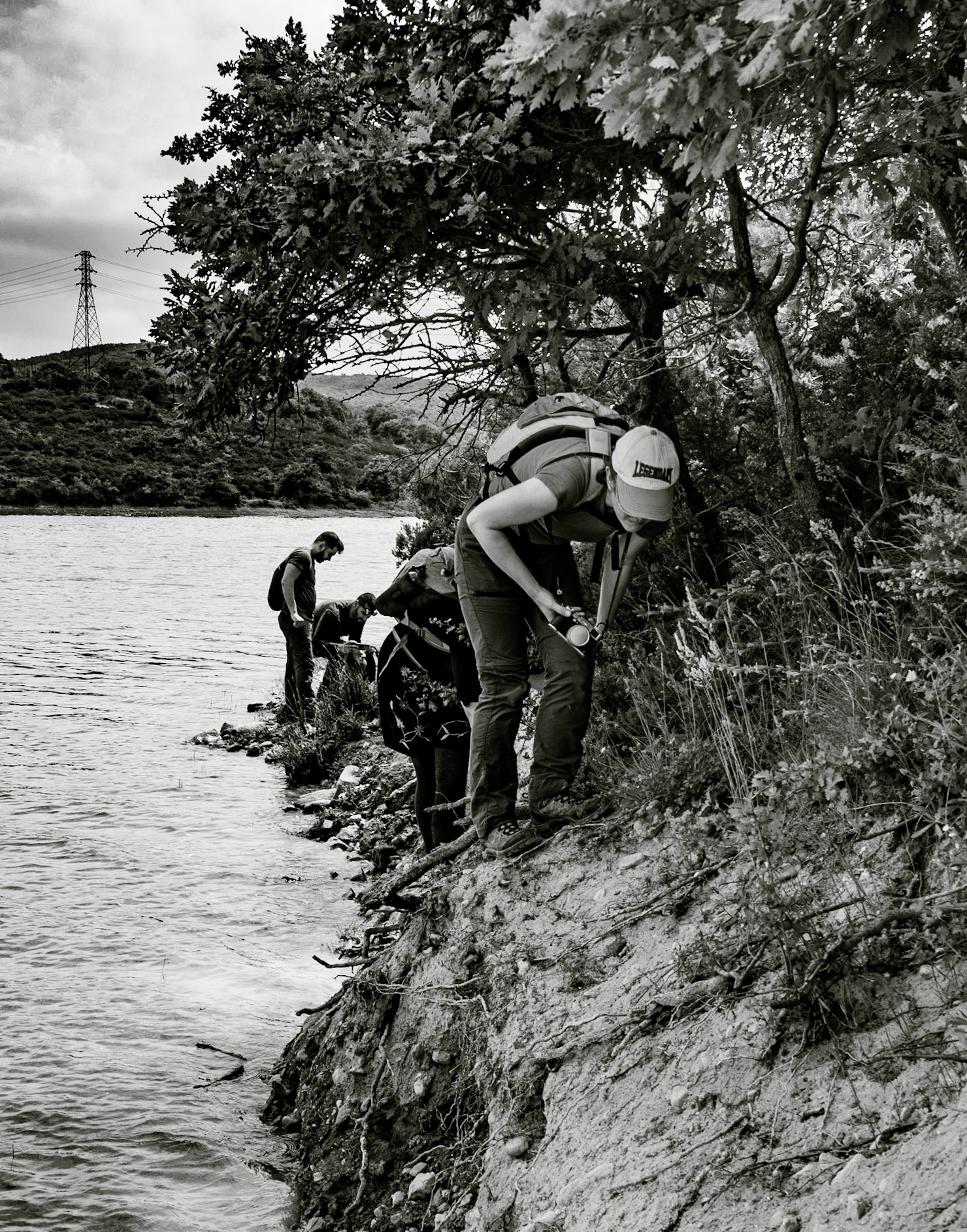 Ömerli reservoir: working our way along the edge