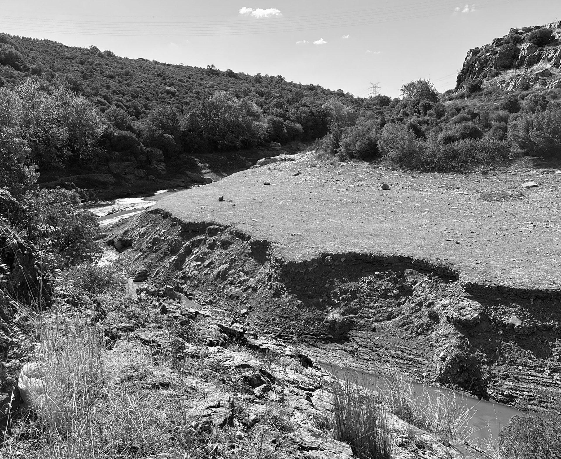 Paşaköy gorge: view west