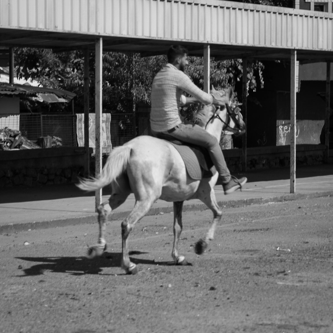 Ömerliköy: Roma (probably) man on a horse