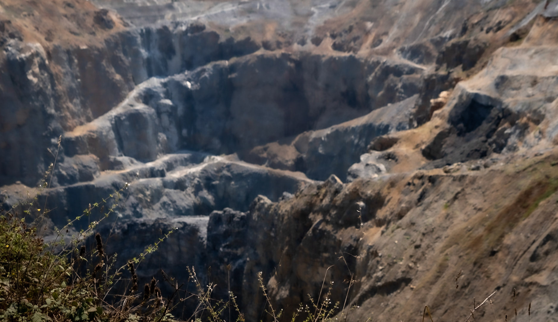 Cebeci: southern opencast mines - complex of pit walls