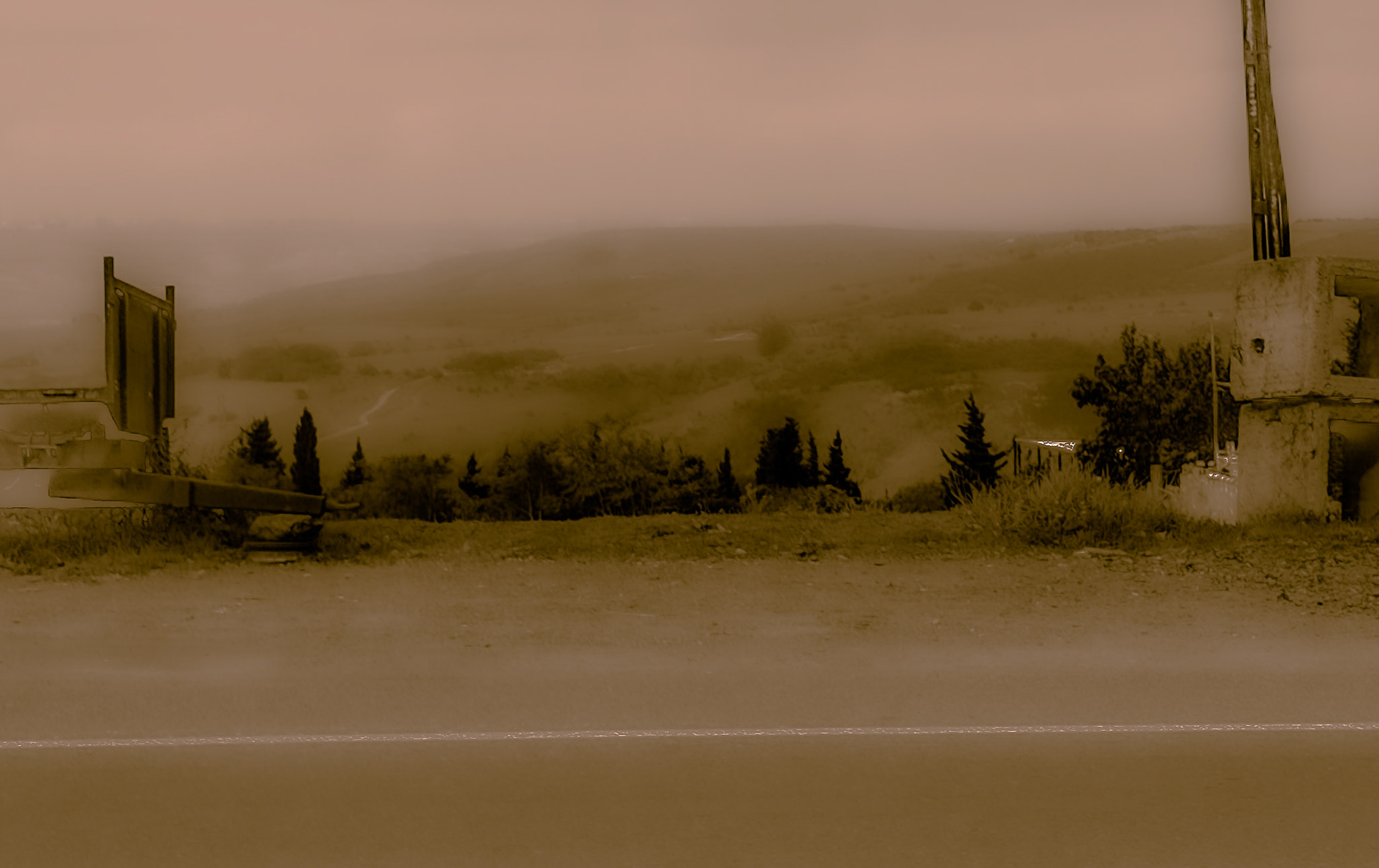 new Şamlar: view west