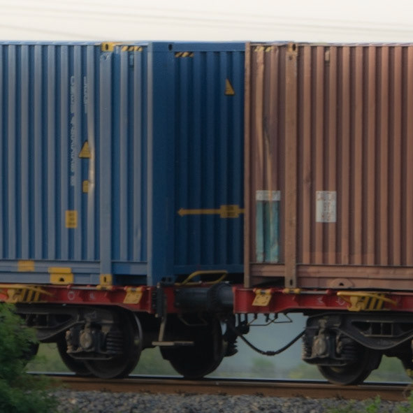 Küçükçekmece NE marsh: passing freight train