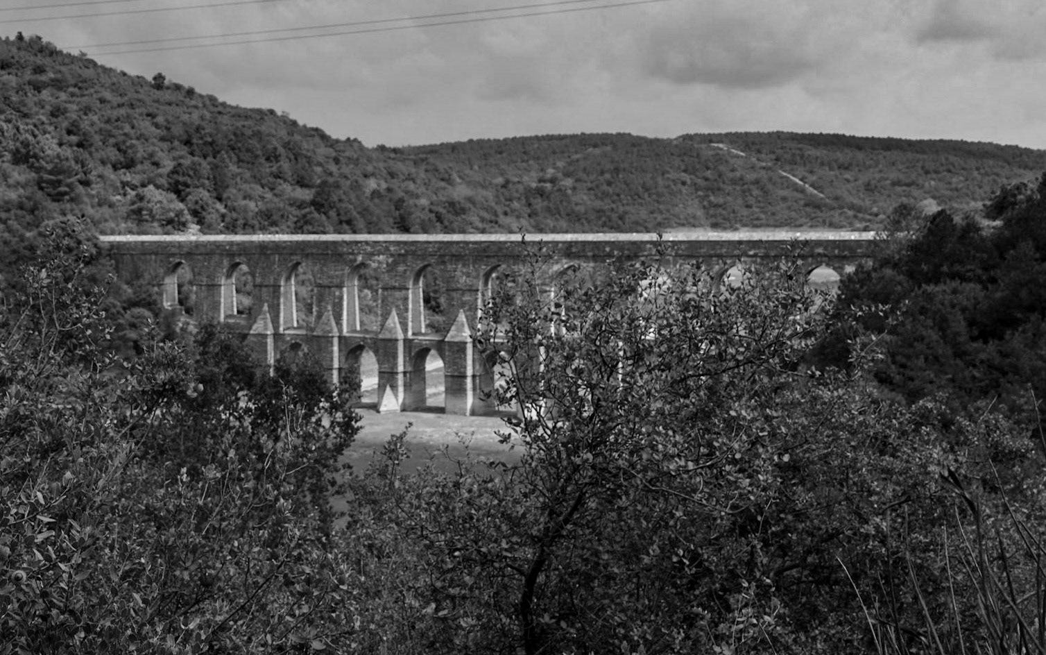 Güzelce aqueduct: from the west
