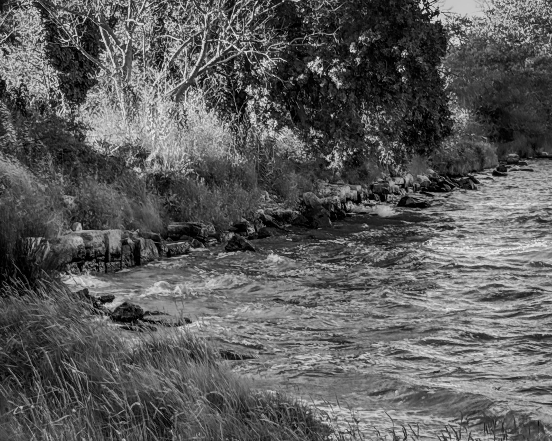 Bathonea mid: Roman harbour wall