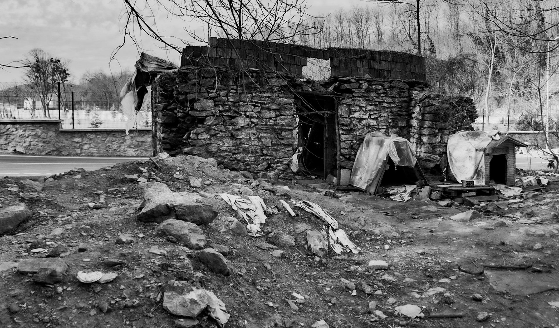 western Kirazlı wood: old structure on the northwestern corner