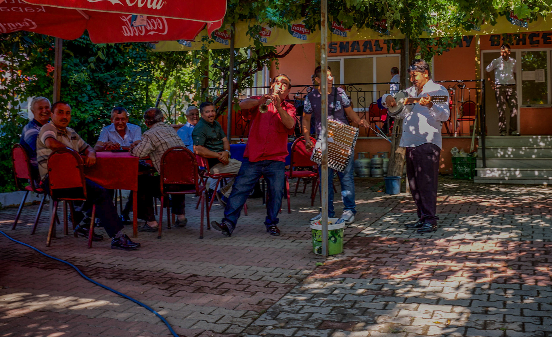 Sazlıbosna: a band playing at a circumcission party