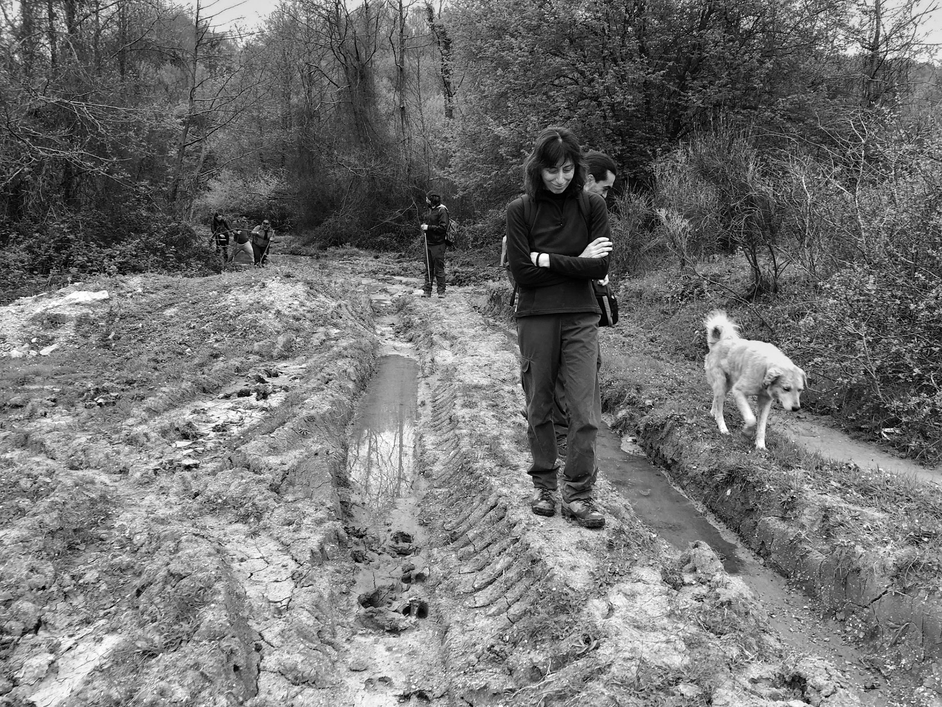 east of İshaklıköy: on a muddy track