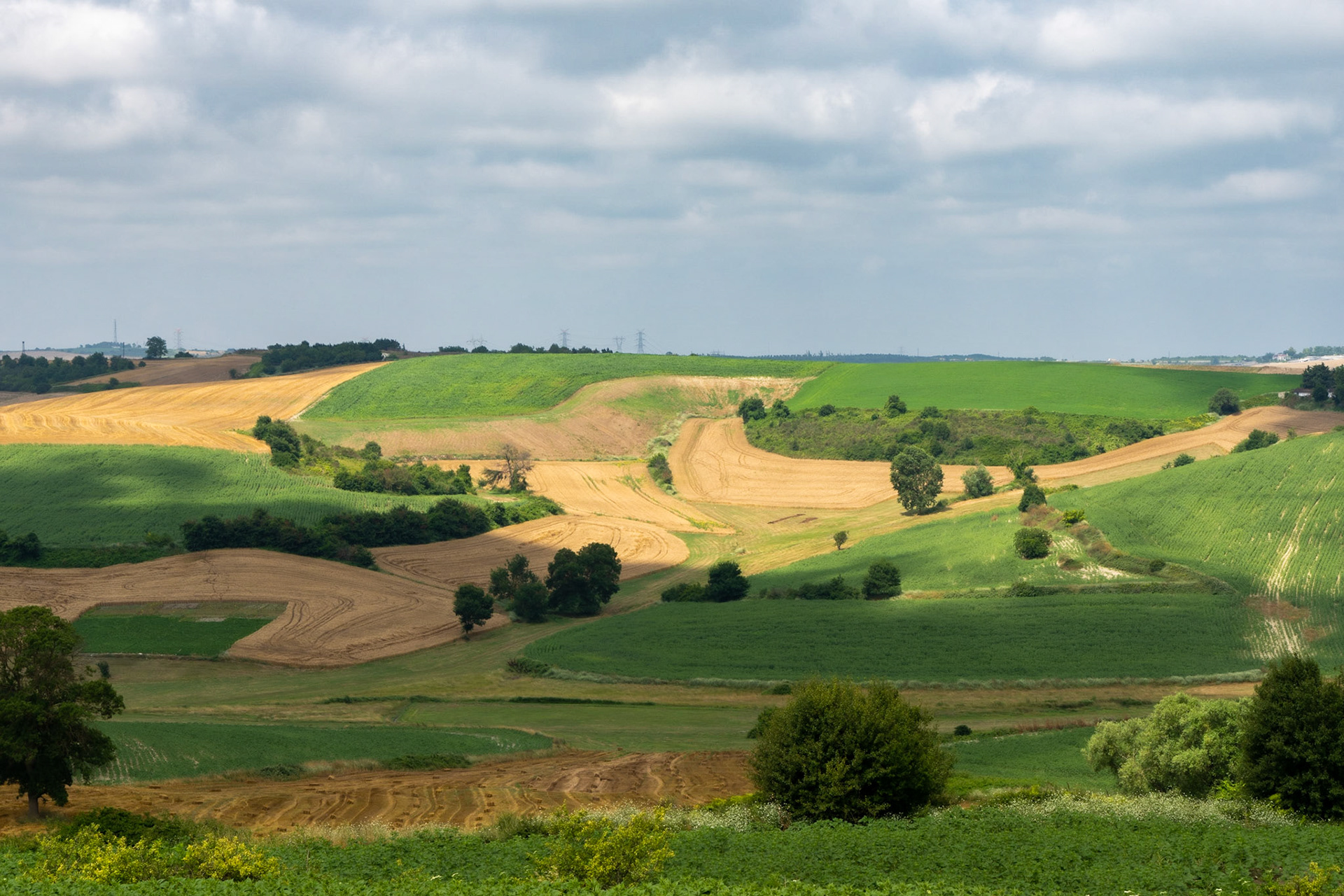 between Germe and Baklalı: view west