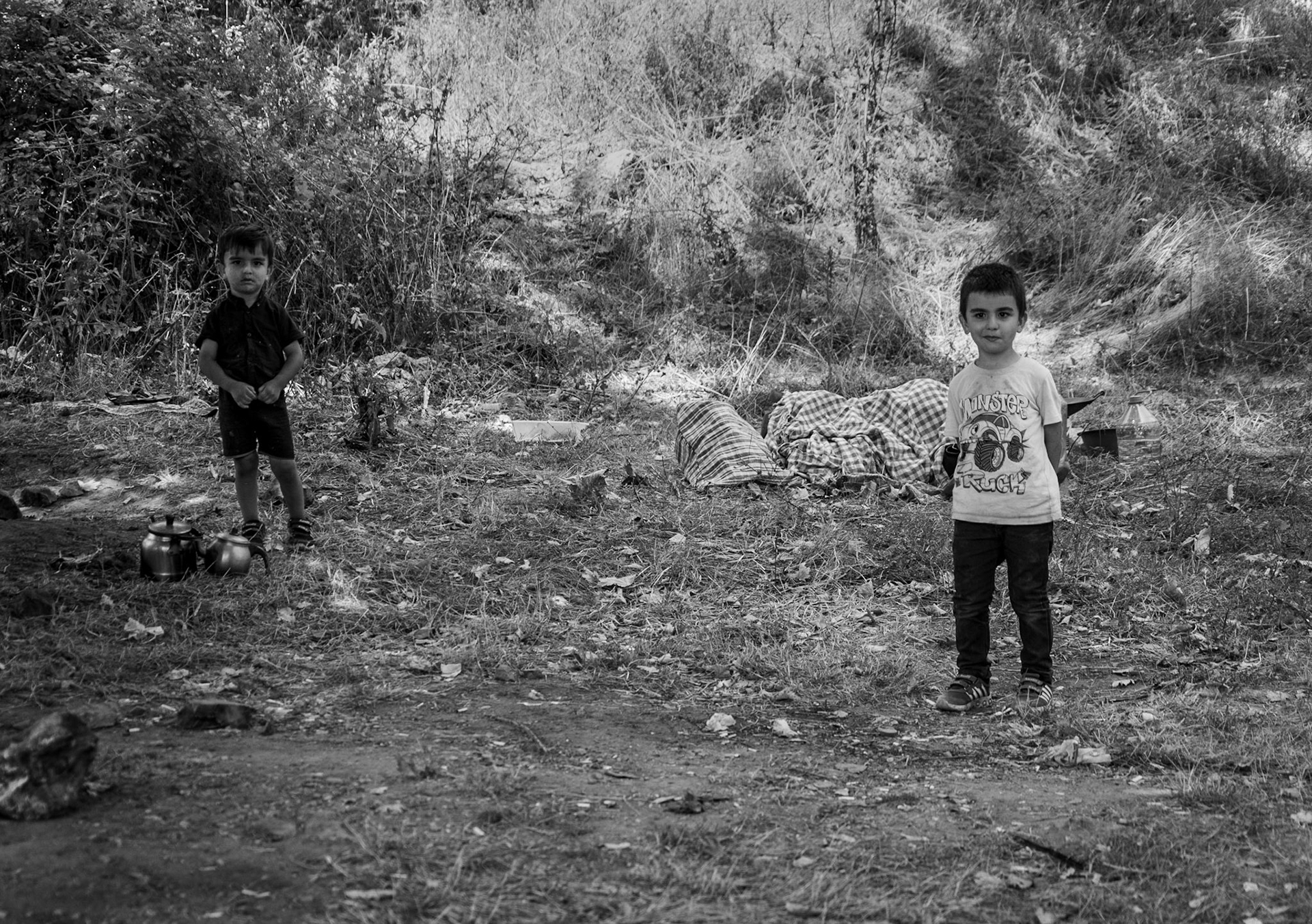 Cebeci: members of a family who were cutting meat close to the church