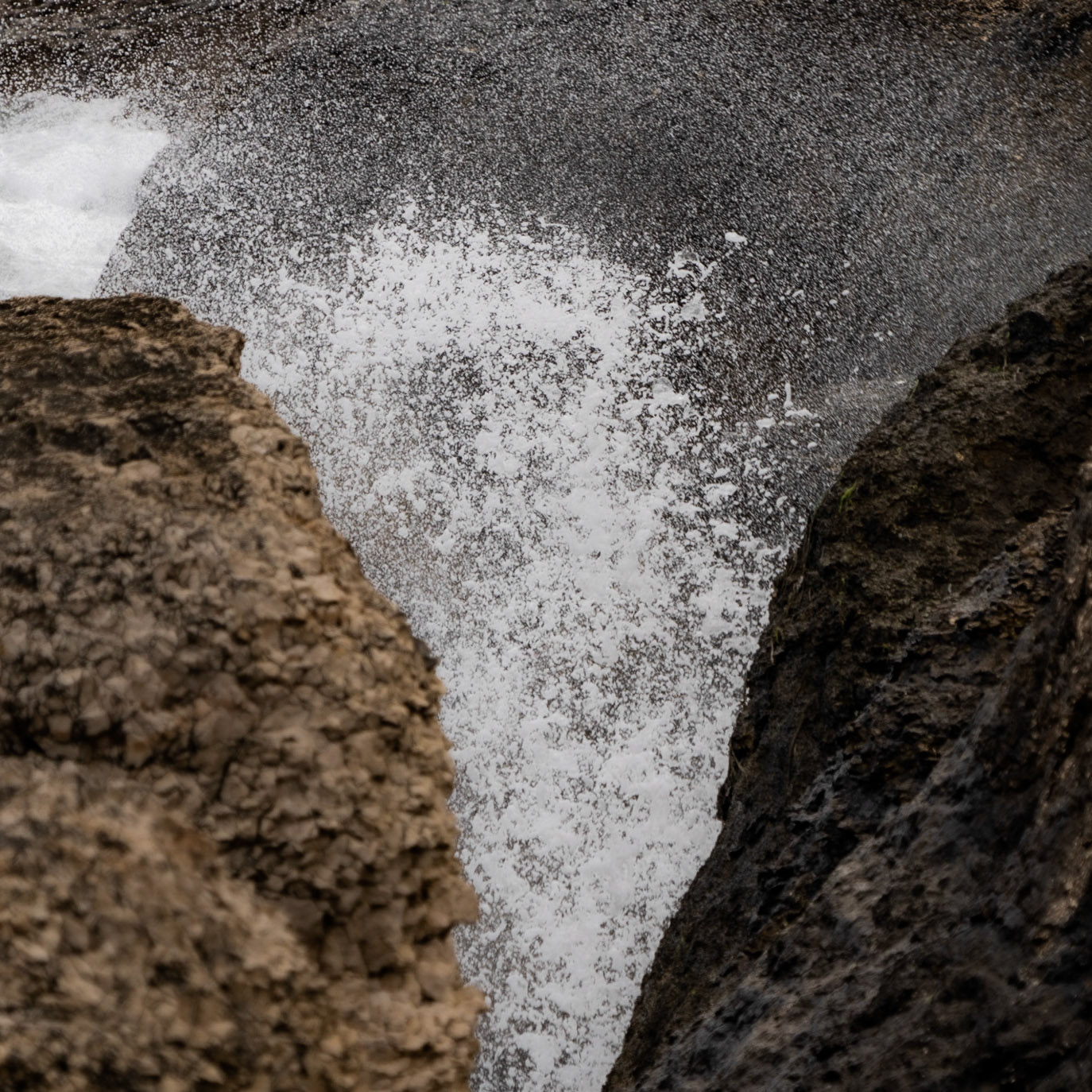 Sahilköy basalt columns: view
