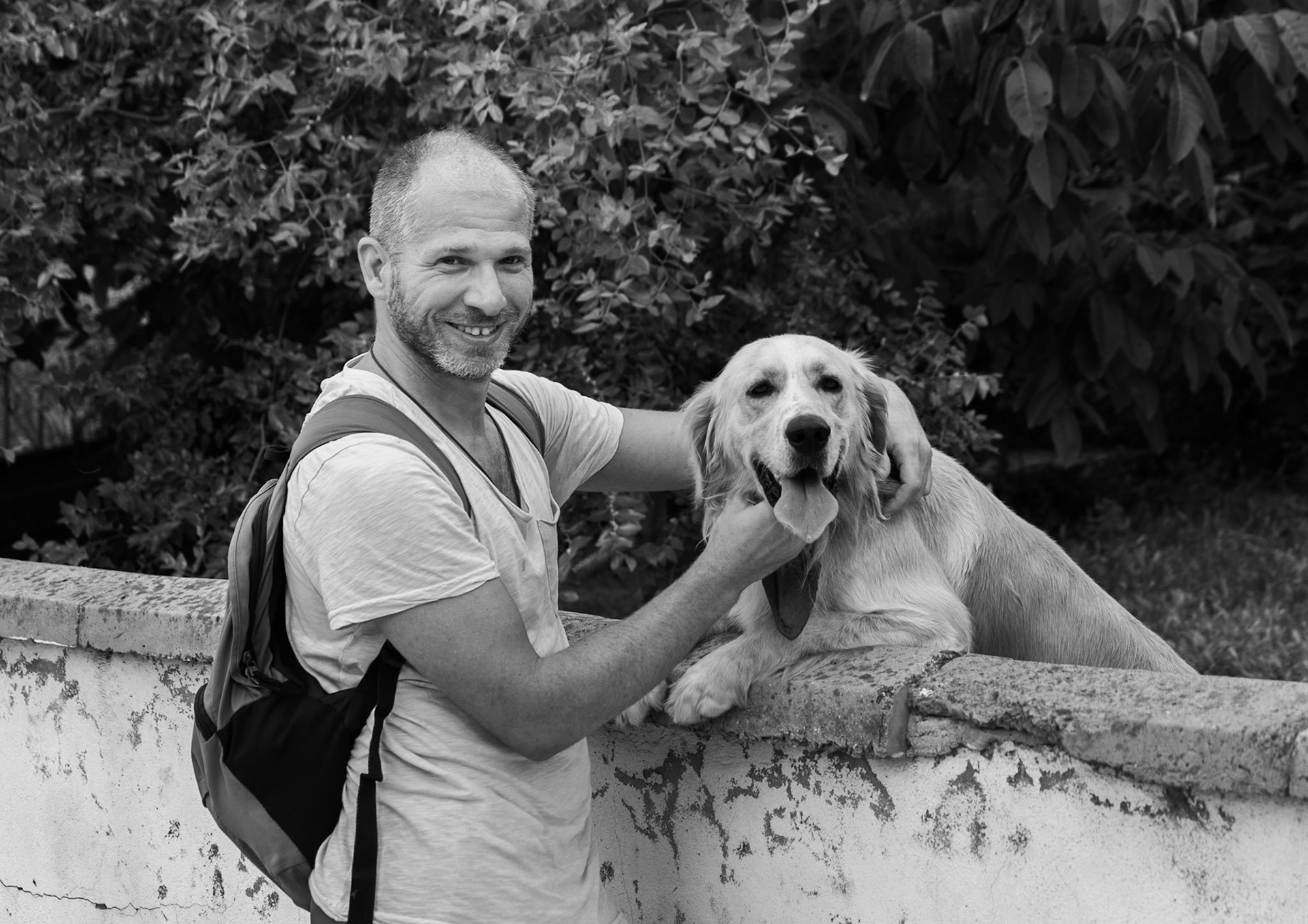 Baklalı: Alp and a local canine (not Scraggle)