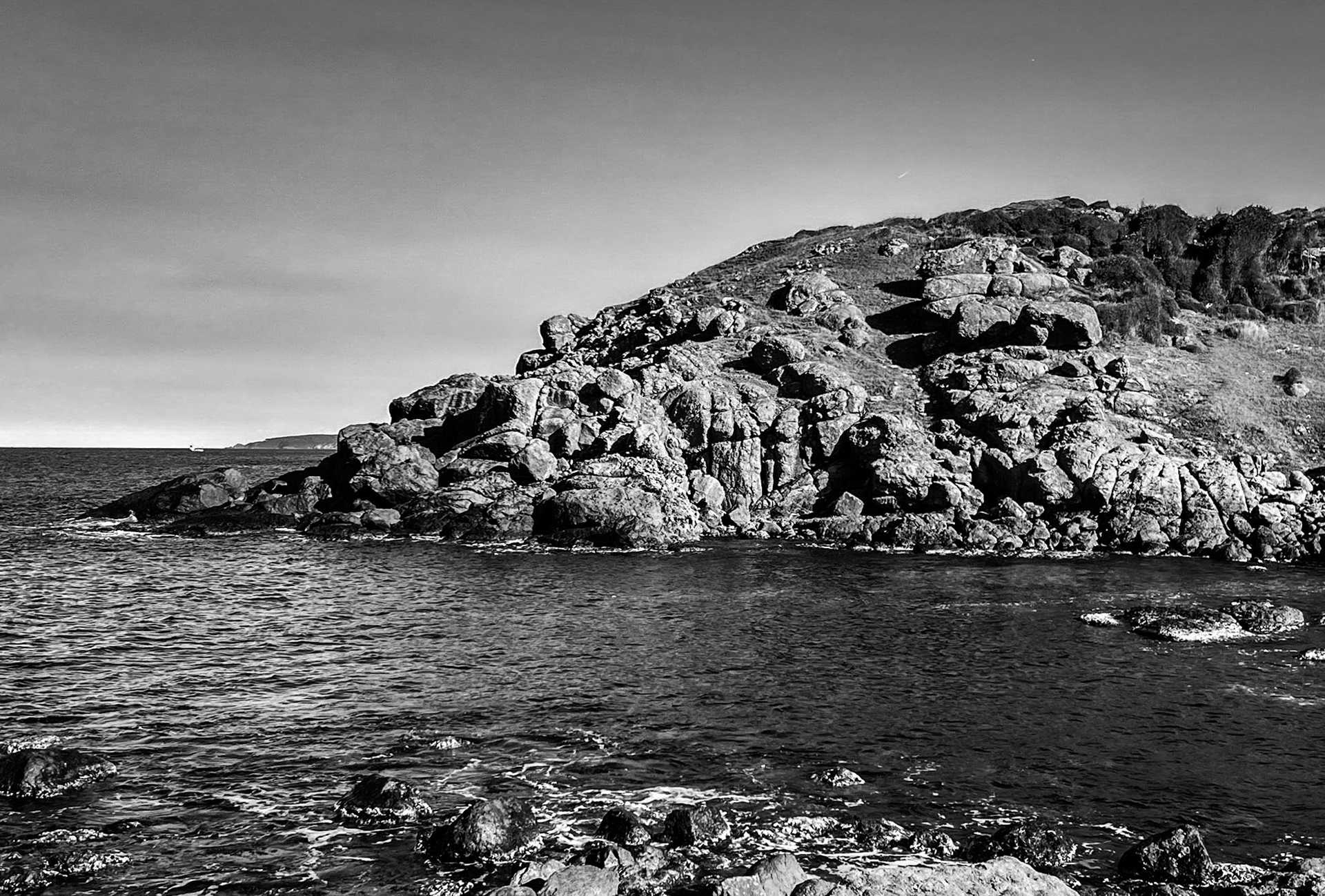 heading west along the line of the Black Sea: headland