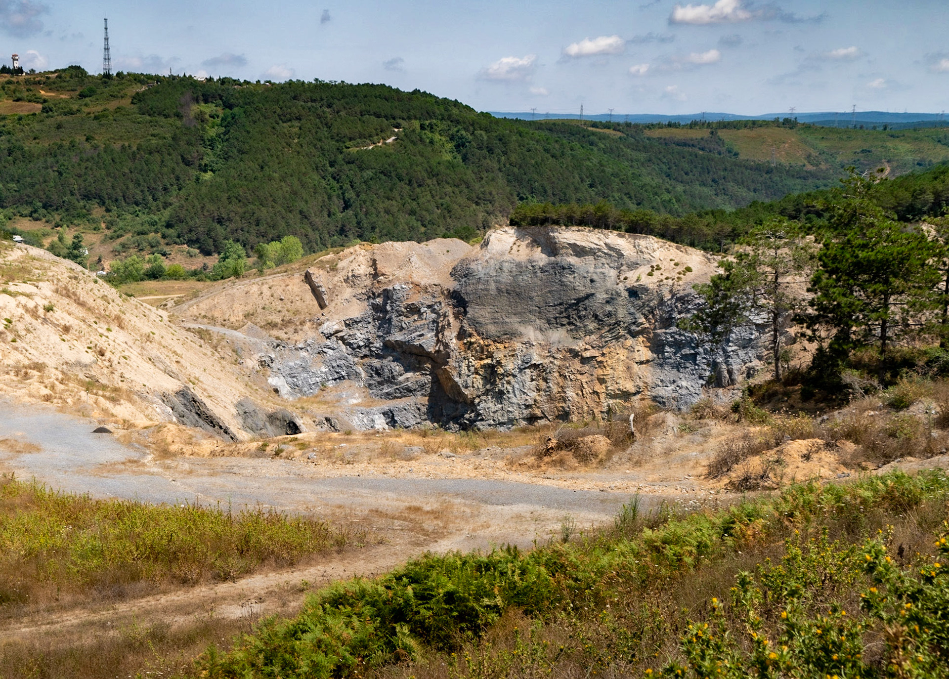 Cebeci: southern opencast mines - rockface