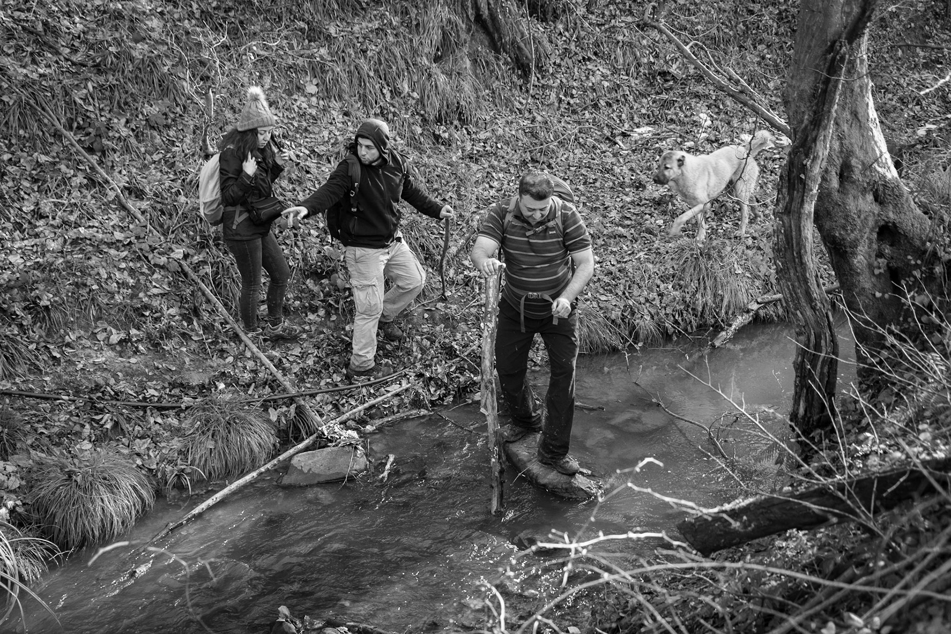 between Cumhuriyet and Polonezköy: stream crossing