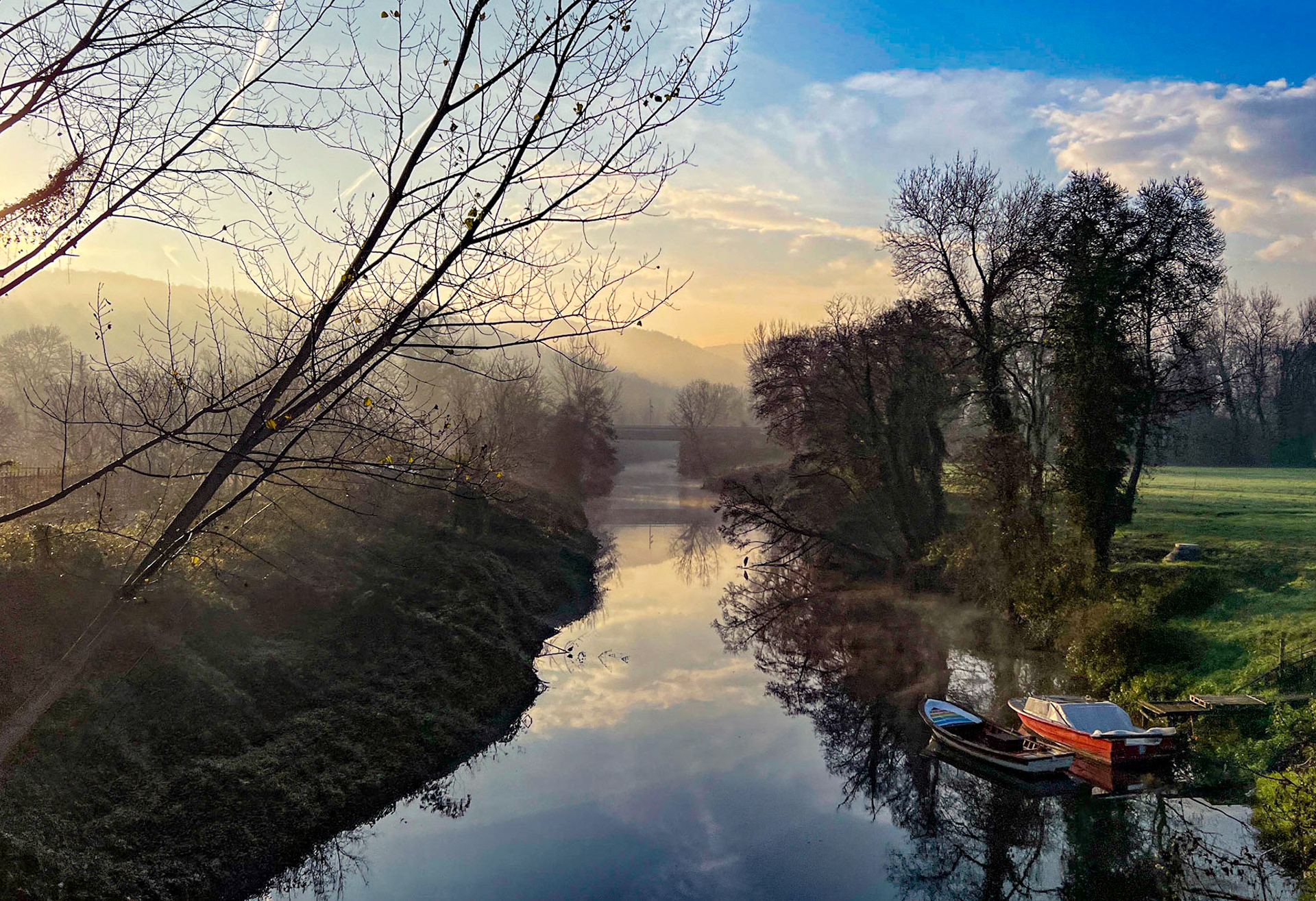 Riva river: from the Öǧümce footbridge