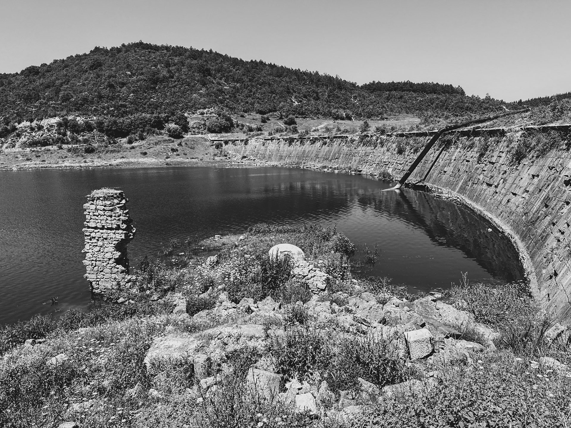 Şamlar Ottoman dam: view from the south