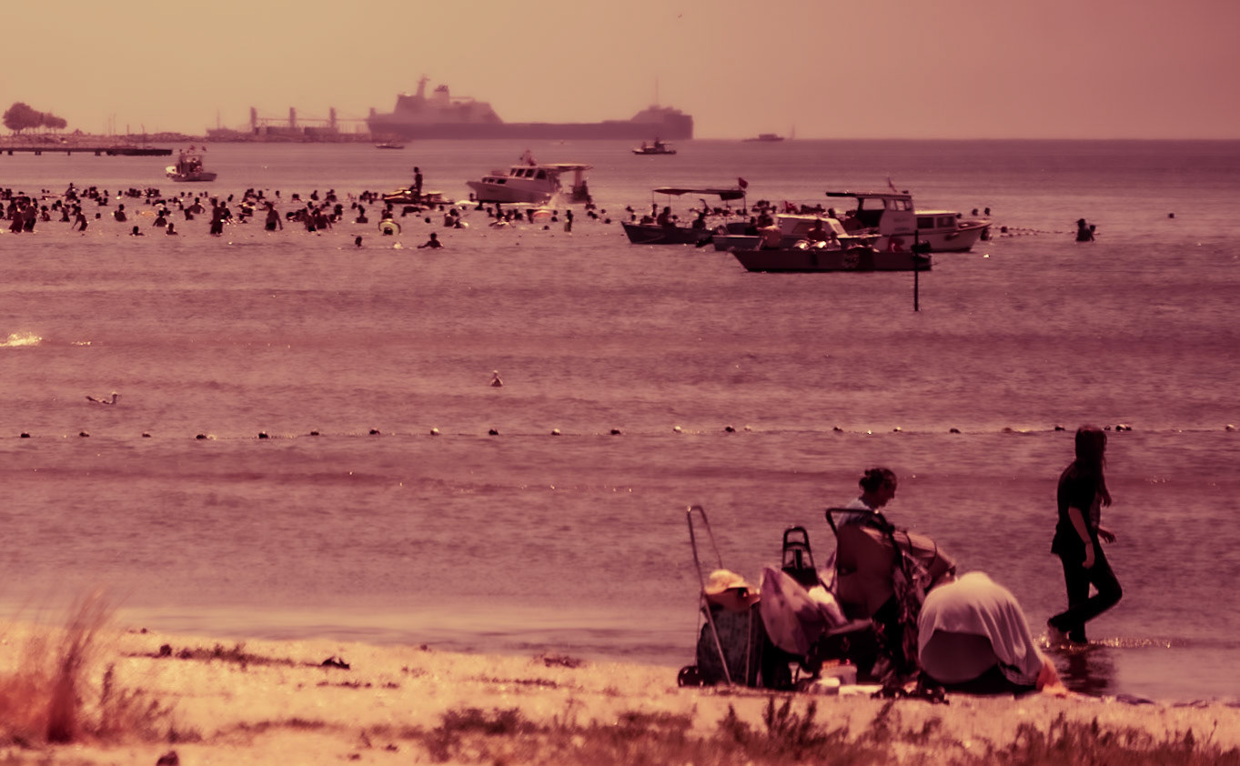Küçükçekmece causeway: Göläğzı strand