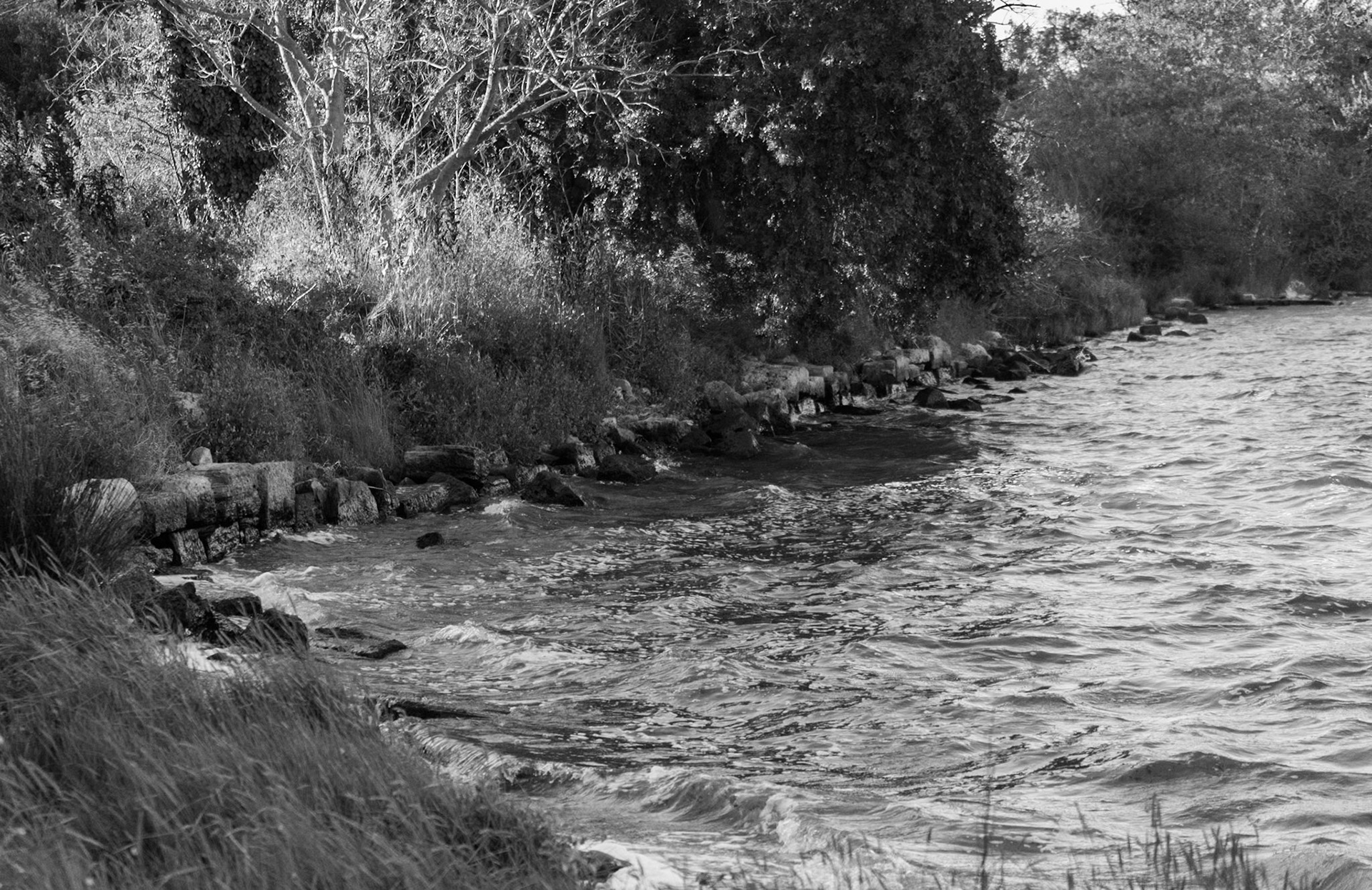Bathonea mid: Roman harbour wall