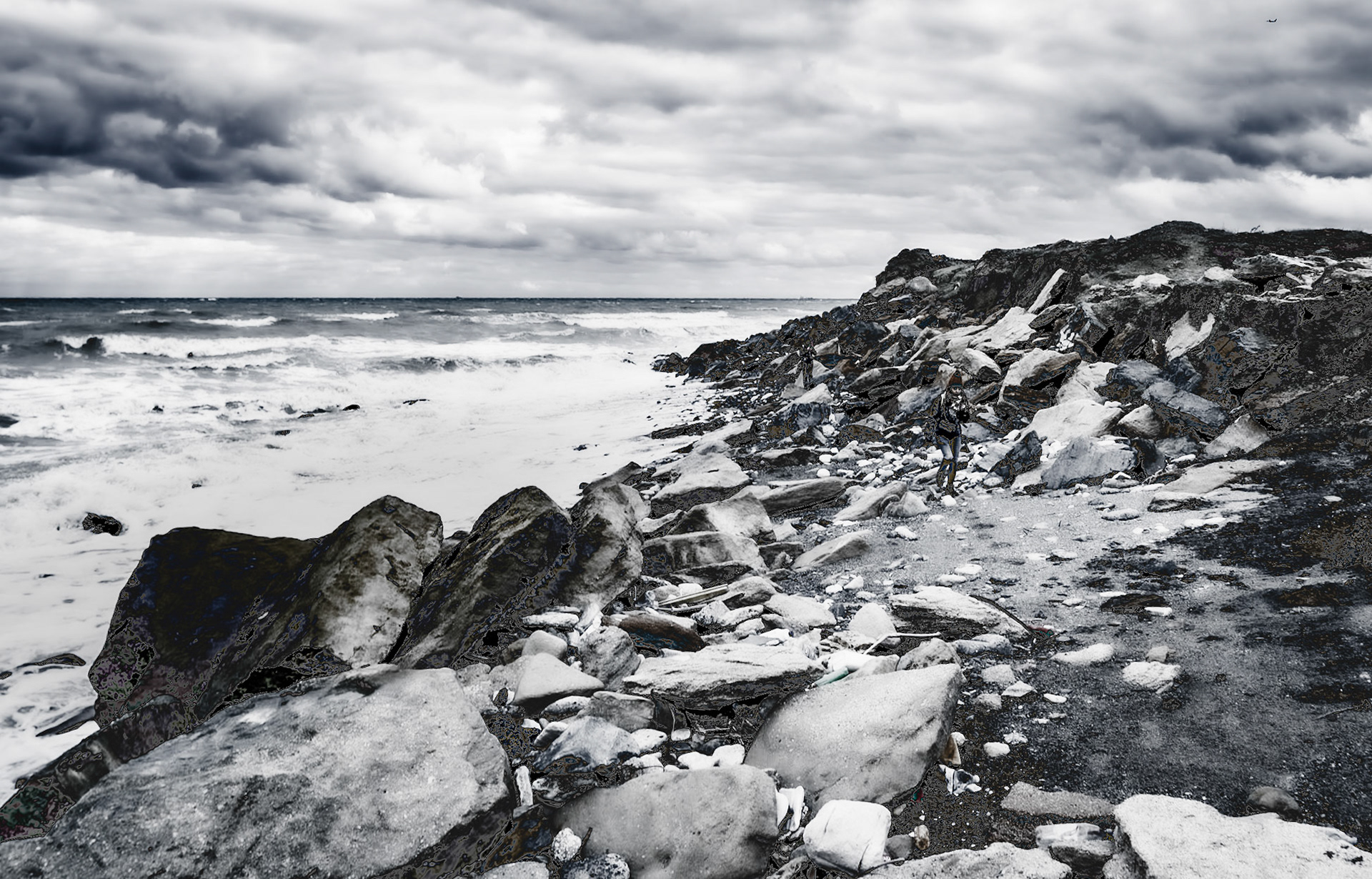 Yeniköy active mining area: dumpings and sea