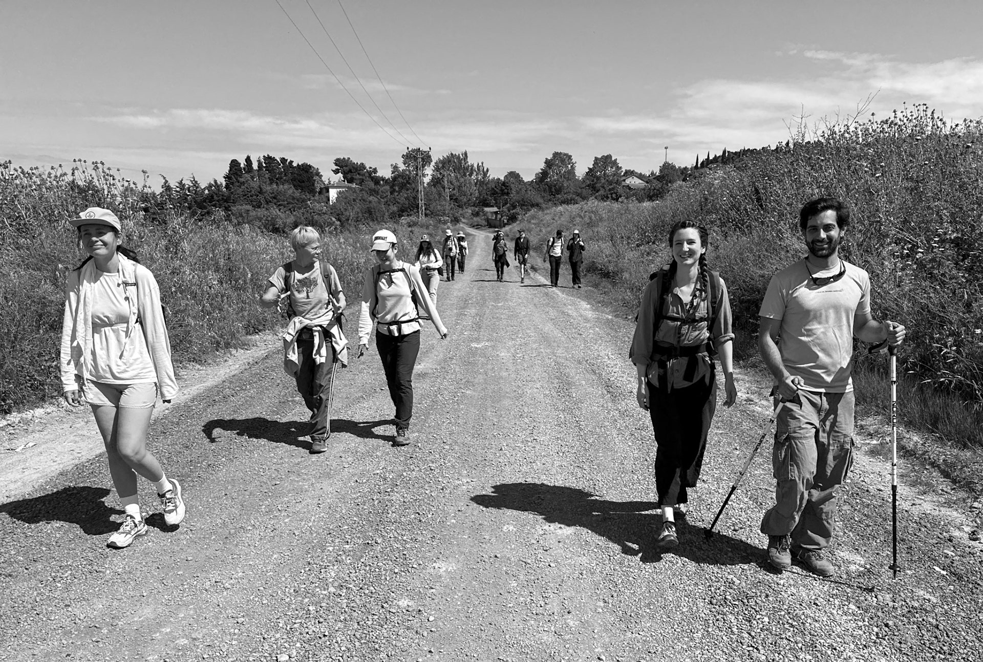 heading SW from Sazlıbosna: today's hikers