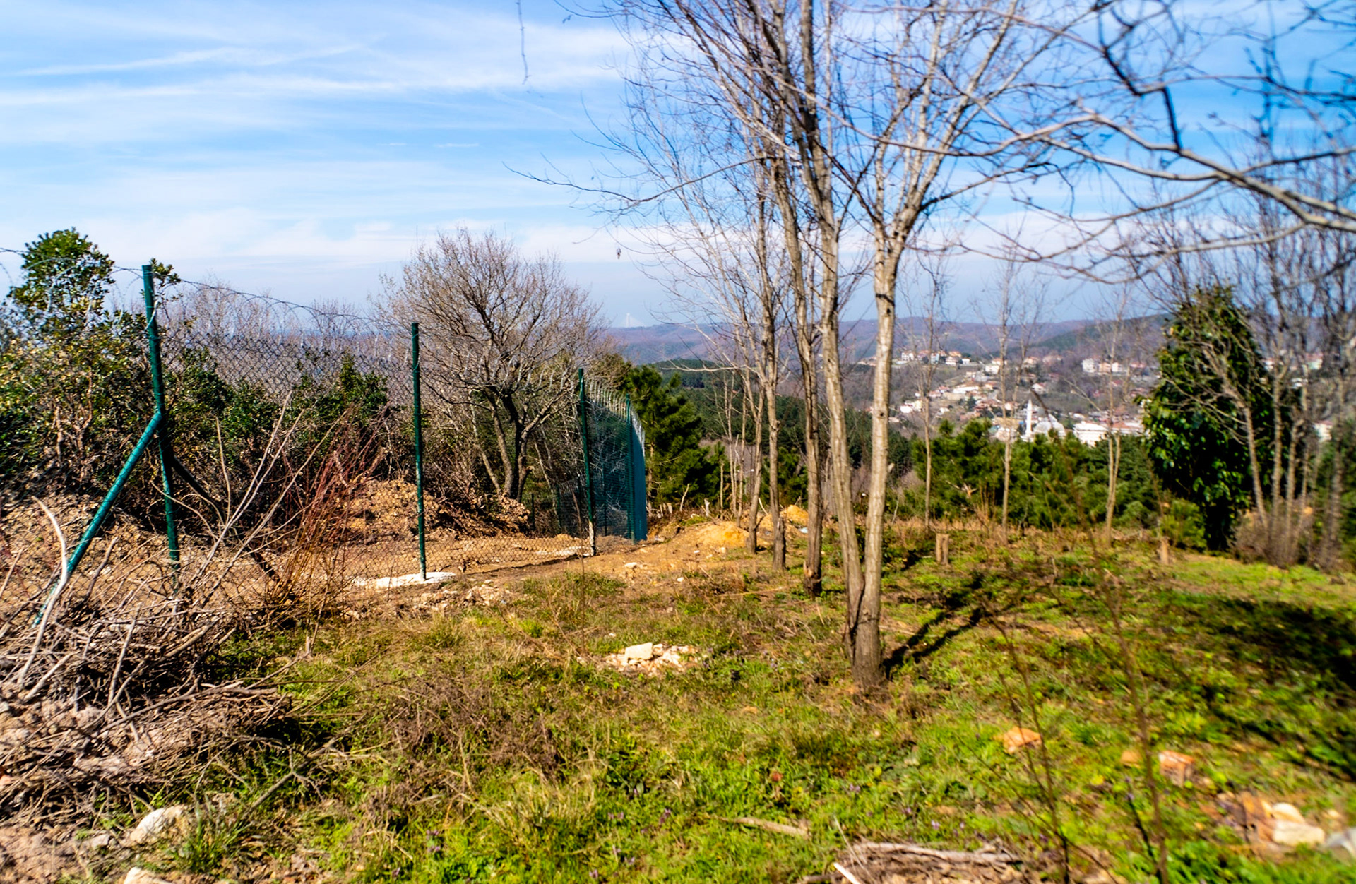 Kirazlı woods: the northern perimeter fence