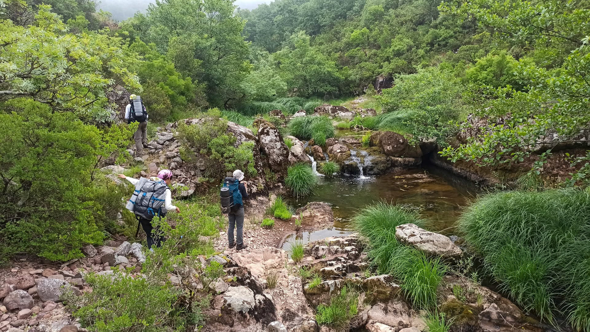 Sığırlık gorge: making our way (photo by Oytun)