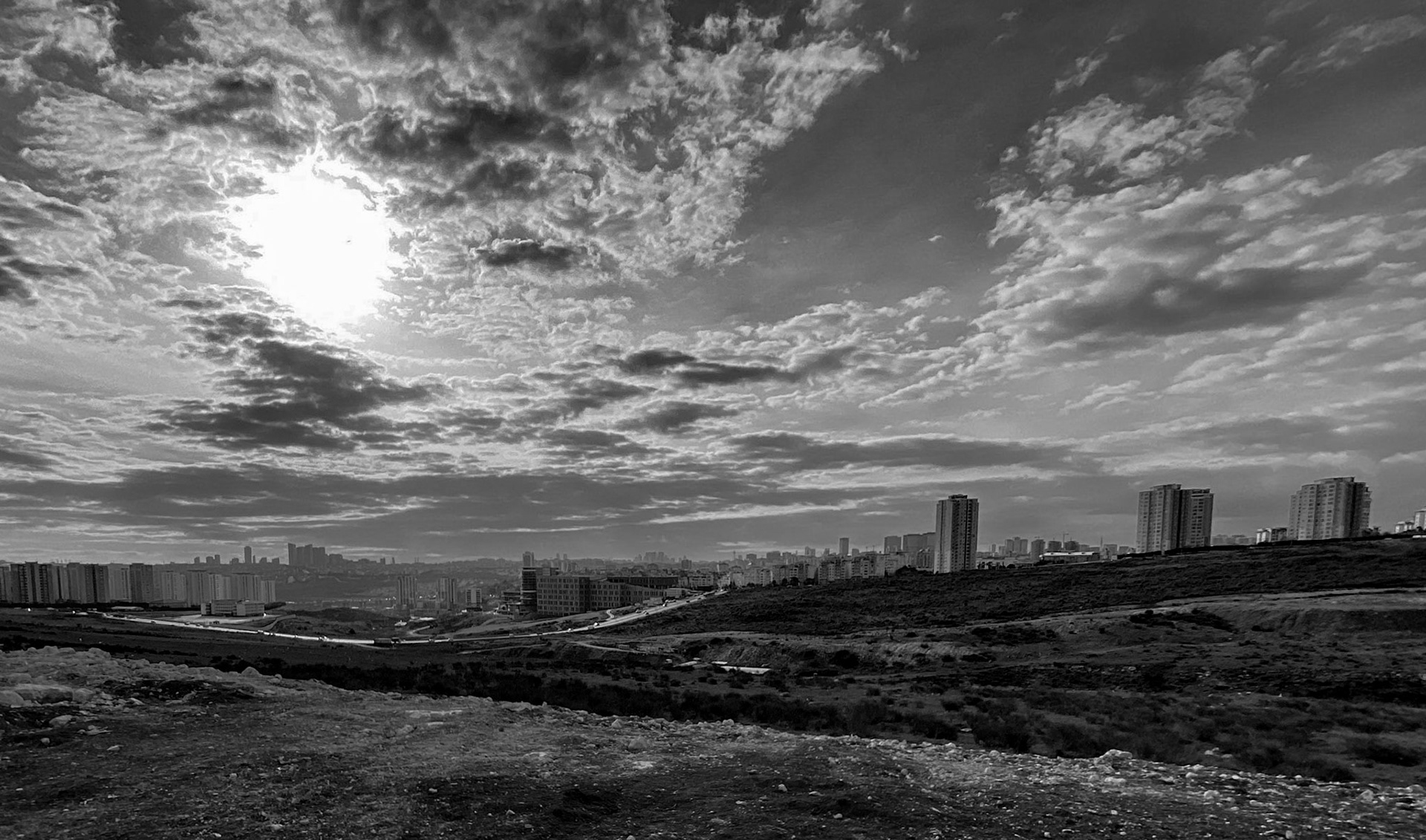 the site of Spradon: view west