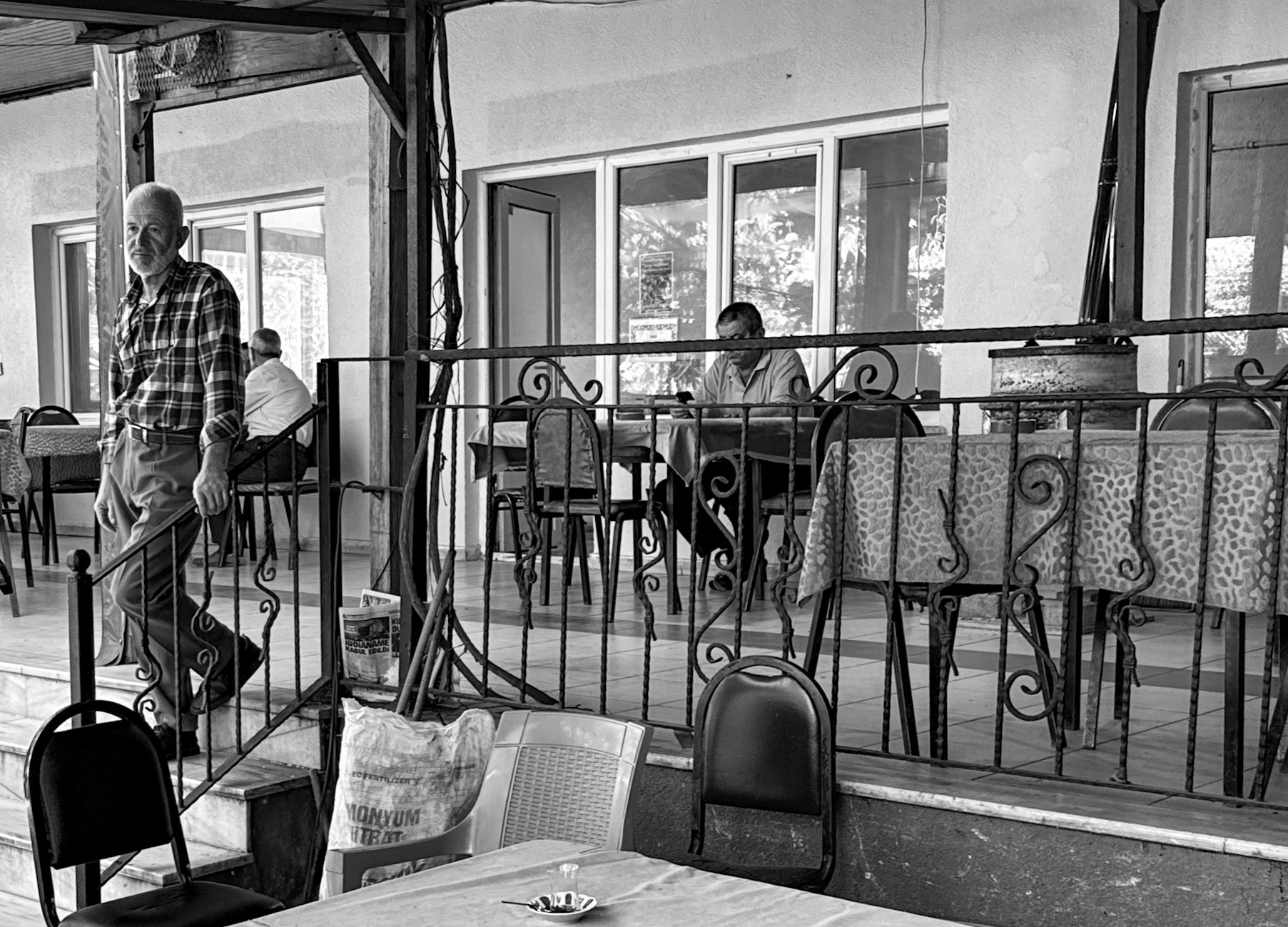 Sazlıbosna: the central tea house and its friendly manager